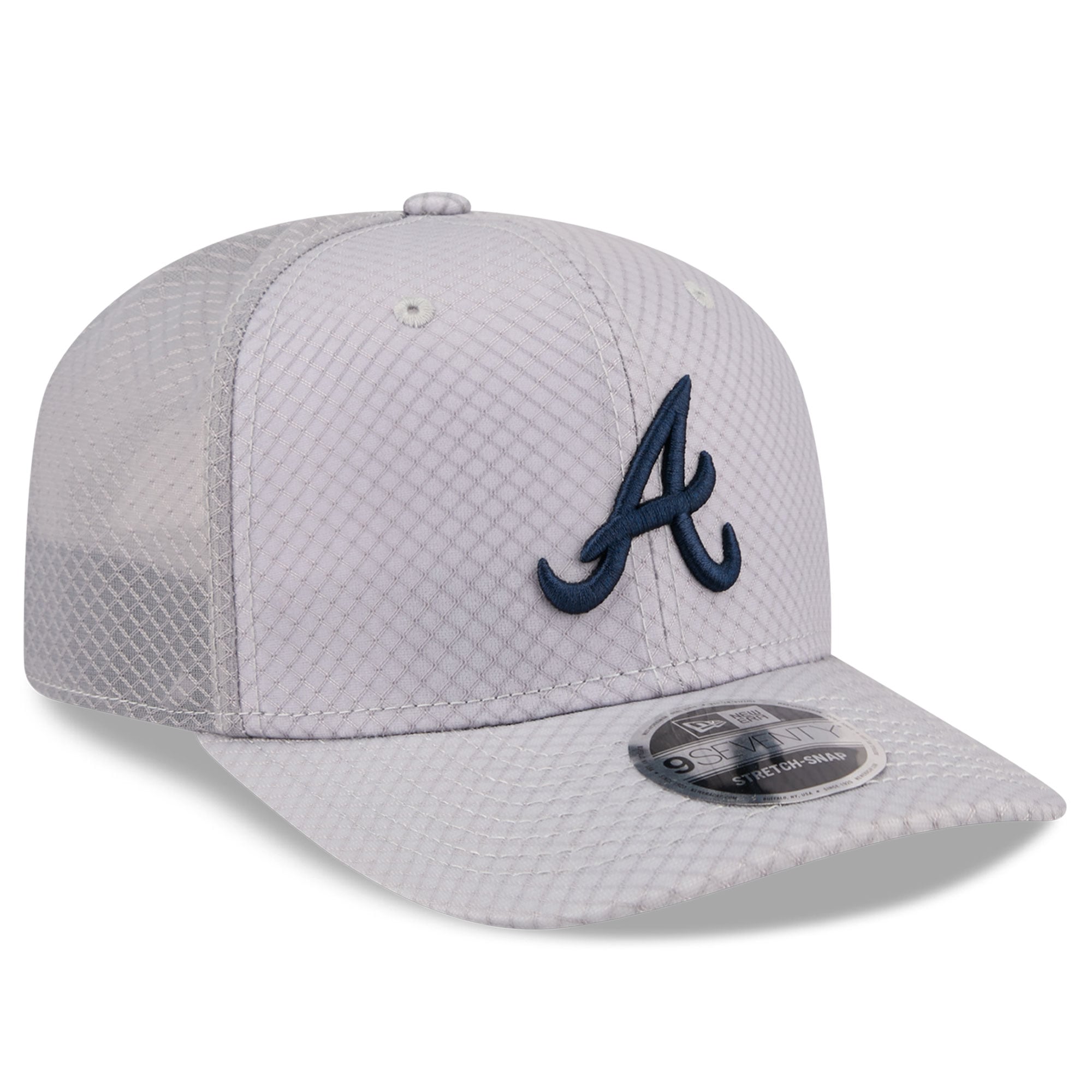 Casquette trucker ajustable New Era grise Atlanta Braves 9SEVENTY pour homme