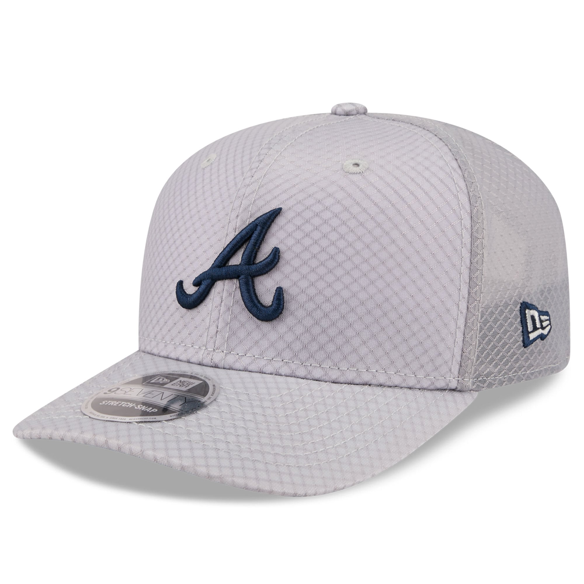 Casquette trucker ajustable New Era grise Atlanta Braves 9SEVENTY pour homme