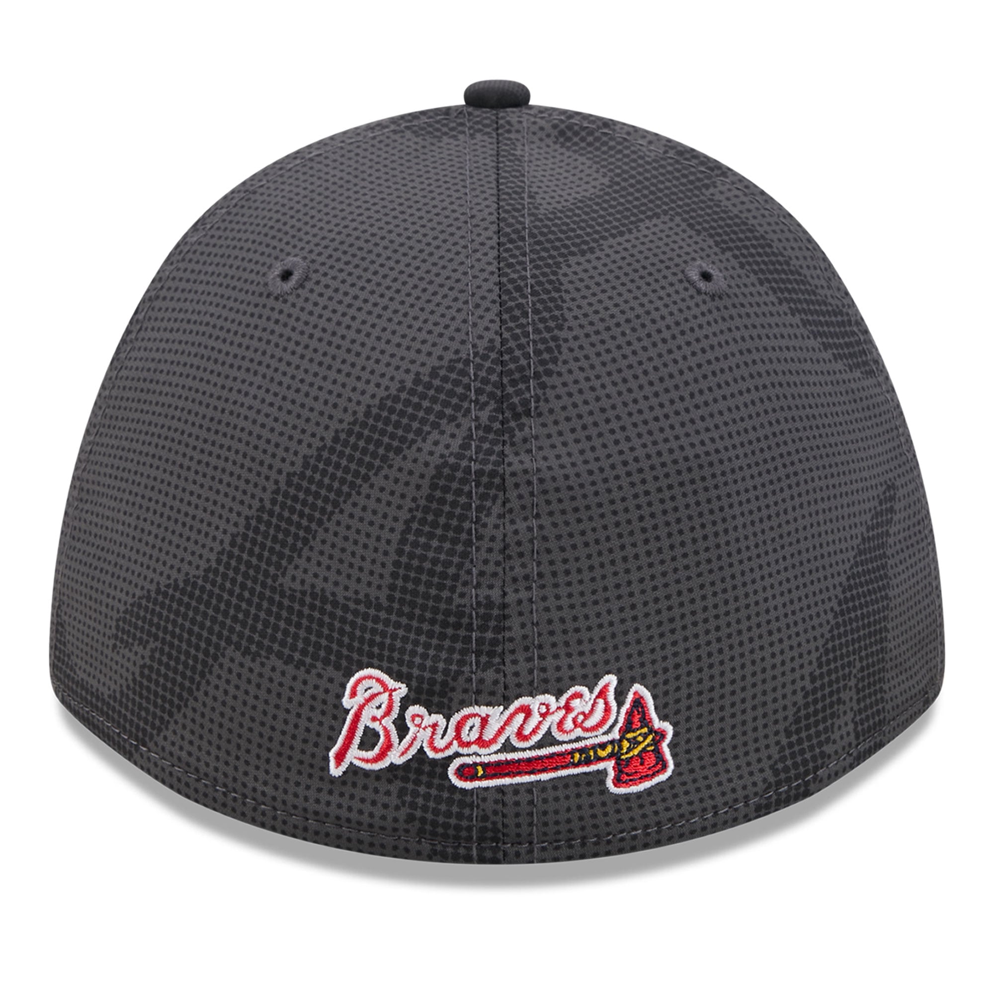 Men's New Era Gray Atlanta Braves Halftone 39THIRTY Flex Hat