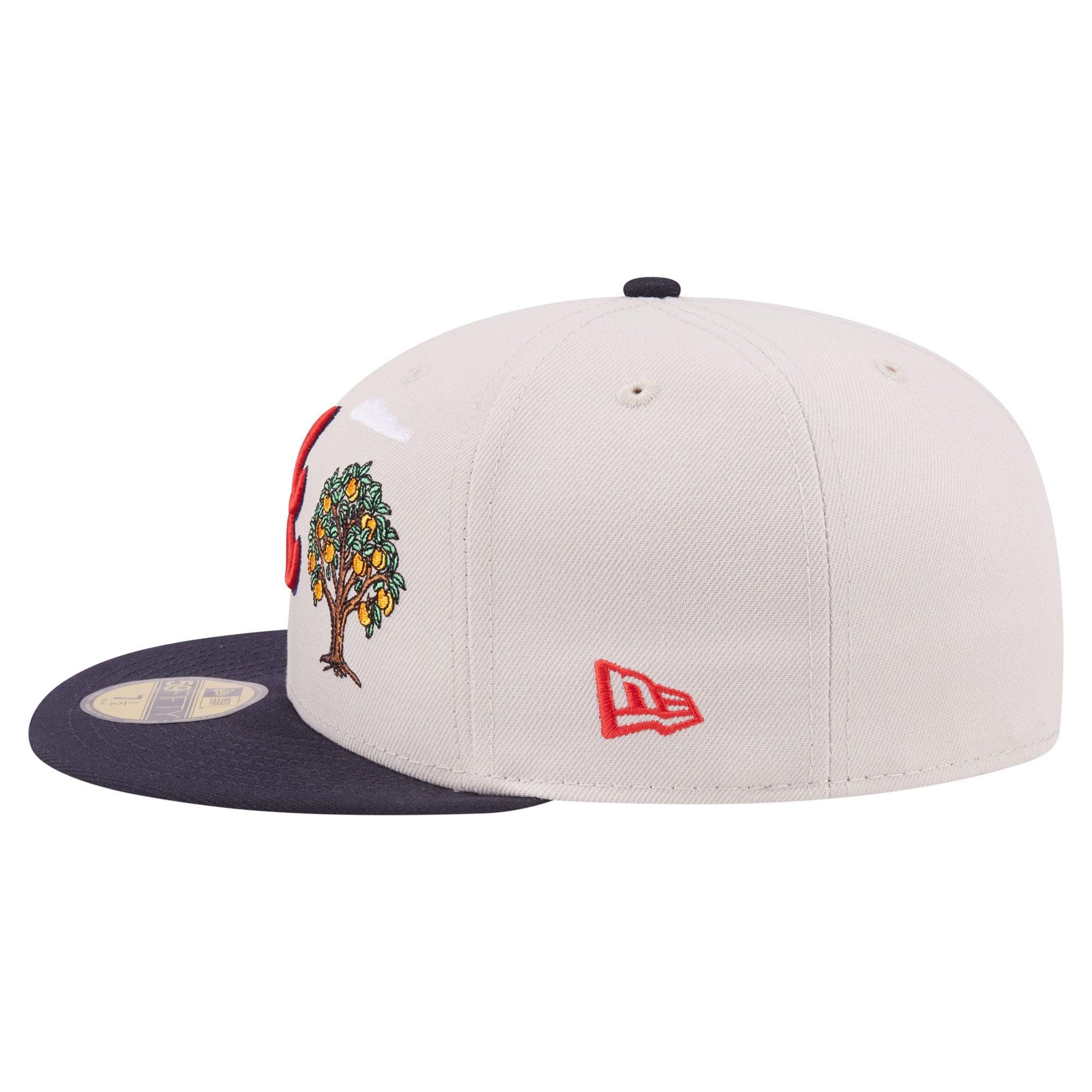 Men's New Era  Khaki Atlanta Braves City Icon 59FIFTY Fitted Hat