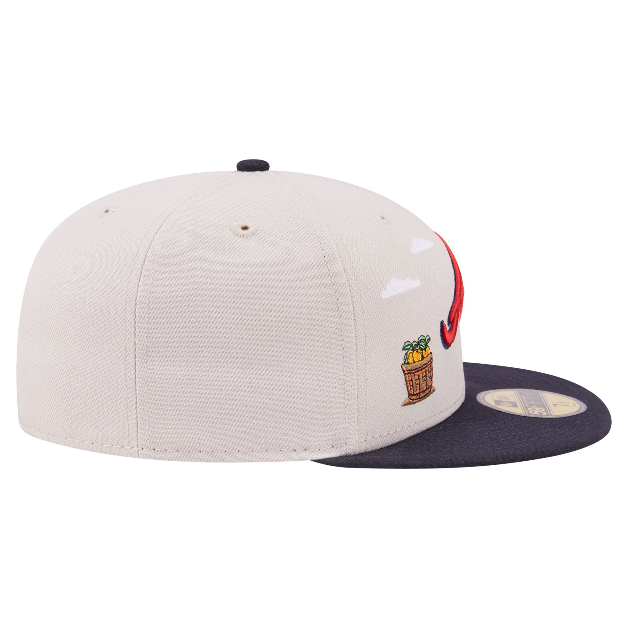 Men's New Era  Khaki Atlanta Braves City Icon 59FIFTY Fitted Hat