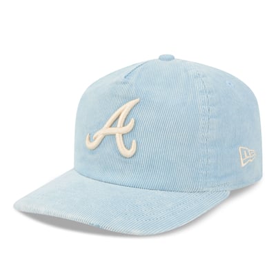 Atlanta Braves New Era Corduroy 19TWENTY Adjustable Hat - Light Blue