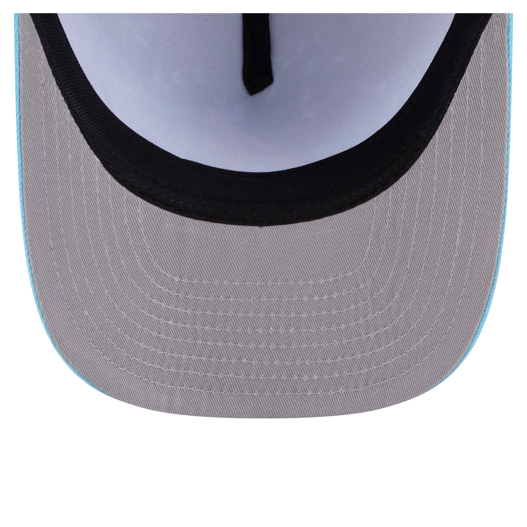 Men's New Era Light Blue Atlanta Braves Deep Water Pre-Curved 9FIFTY A-Frame Snapback Hat