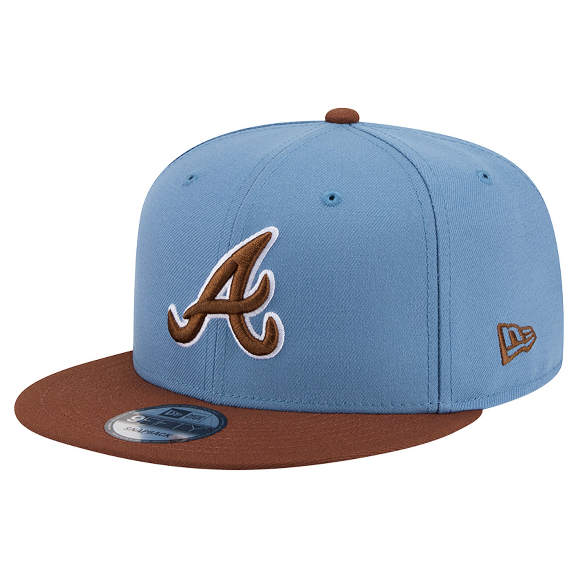 Casquette snapback New Era 9FIFTY pour homme, bleu clair/marron