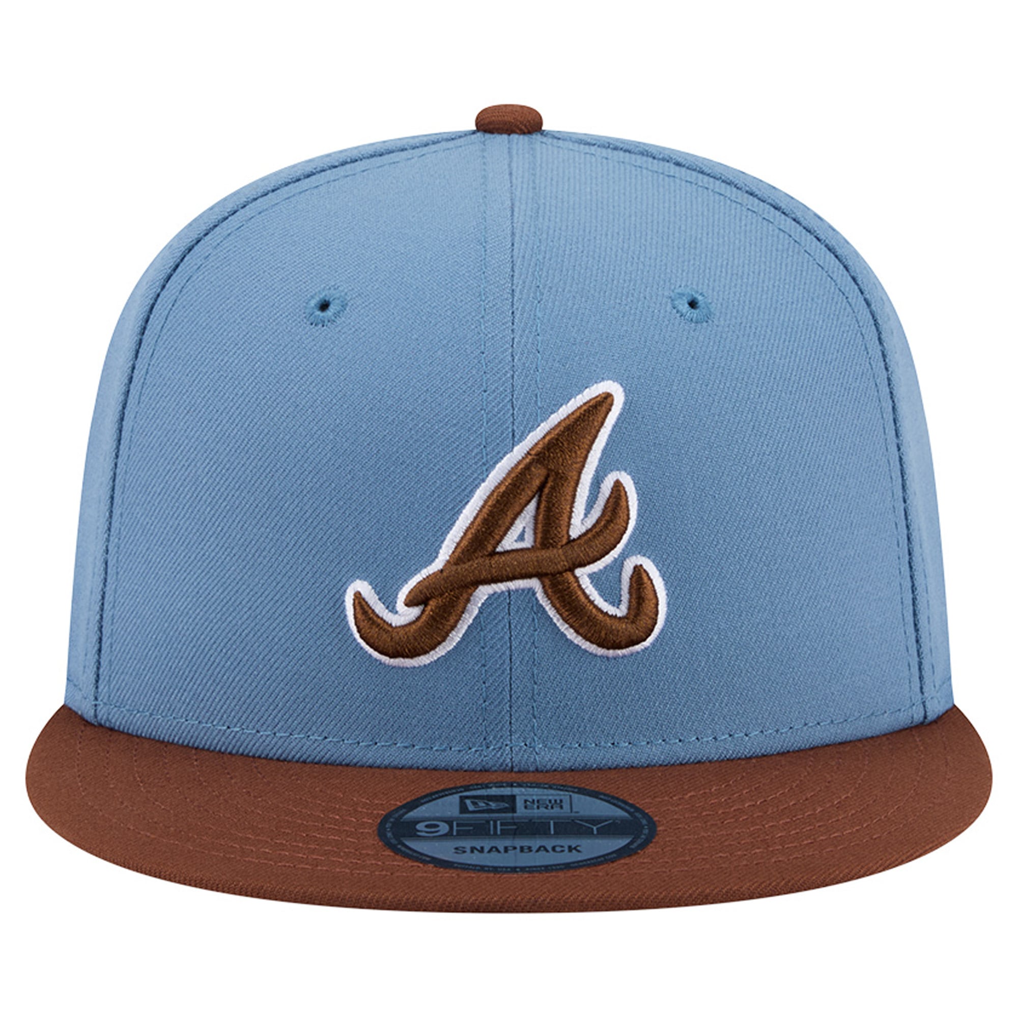 Casquette snapback New Era 9FIFTY pour homme, bleu clair/marron