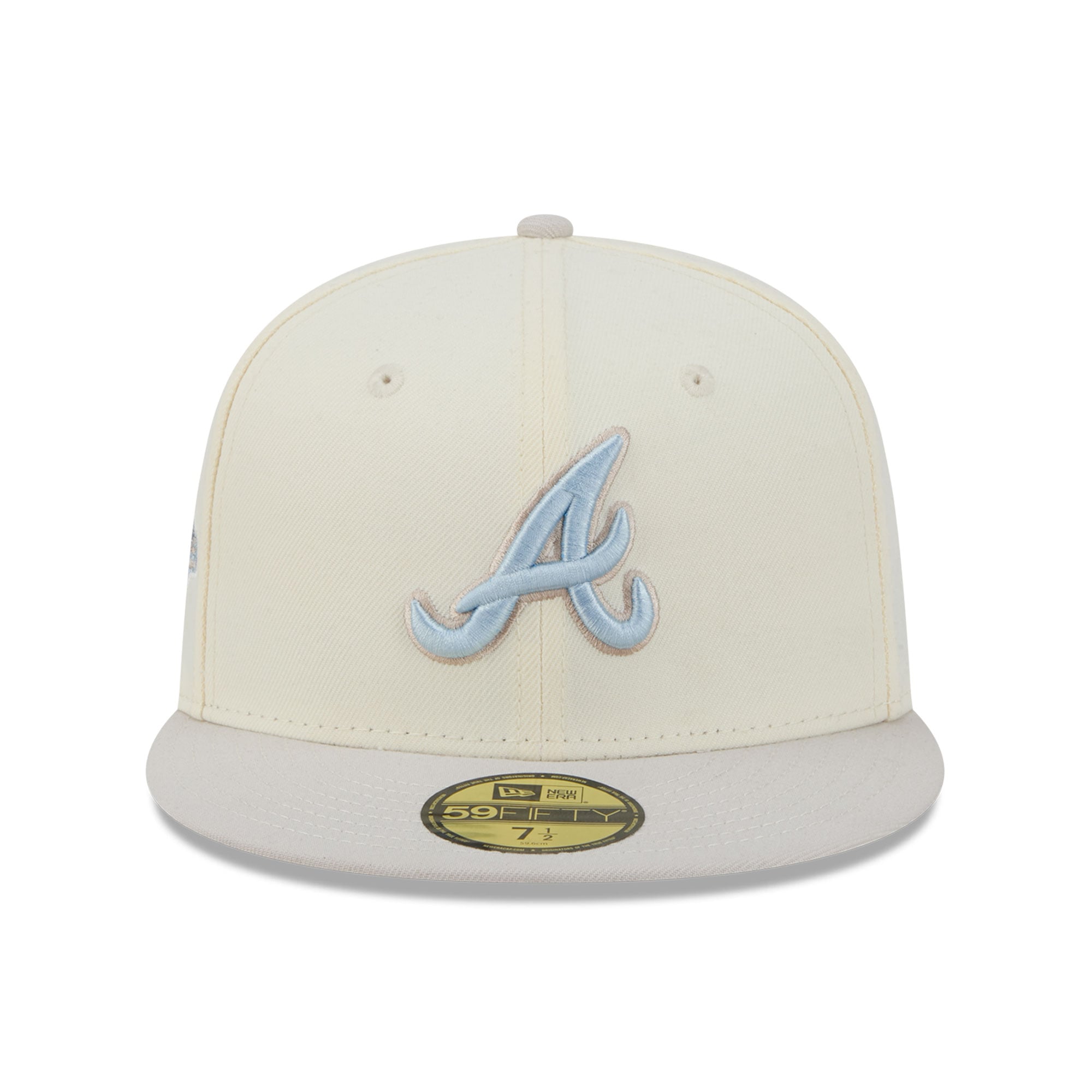 Men's New Era  Natural Atlanta Braves Crisp Equinox World Series 59FIFTY Fitted Hat