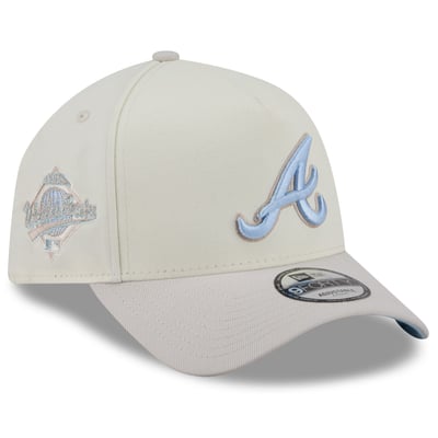 Atlanta Braves New Era Crisp Equinox World Series 9FORTY A-Frame Adjustable Hat - Natural