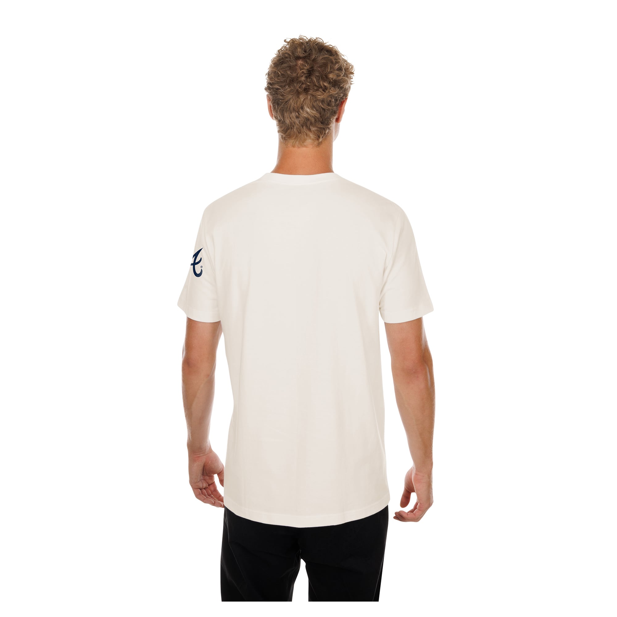 Men's New Era  Natural Atlanta Braves Golf Mascot T-Shirt
