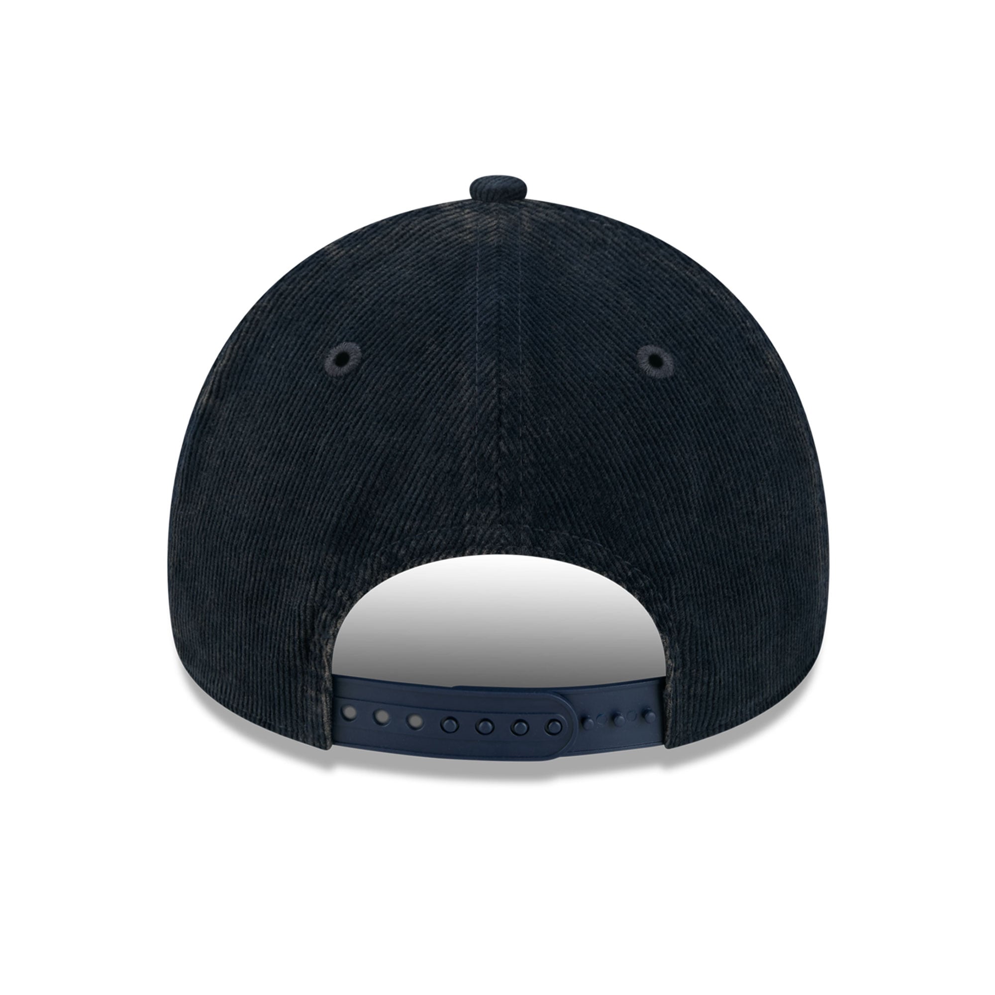 Casquette New Era 9FORTY pour homme, bleu marine, Atlanta Braves, Série mondiale 1995, patch latéral, velours côtelé ton sur ton.