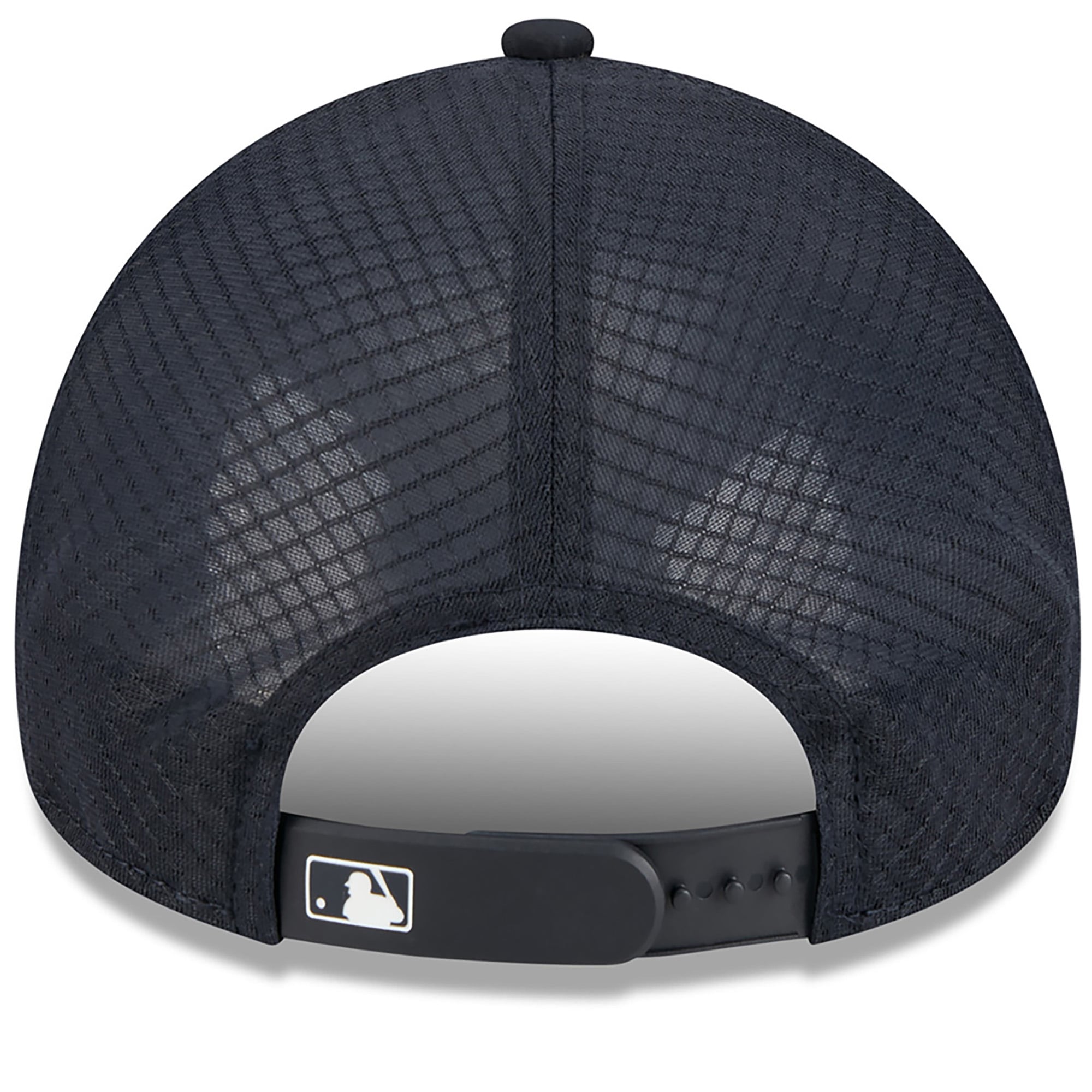 Men's New Era Navy Atlanta Braves 2026 Batting Practice Alternate Apex 9FORTY Adjustable Hat