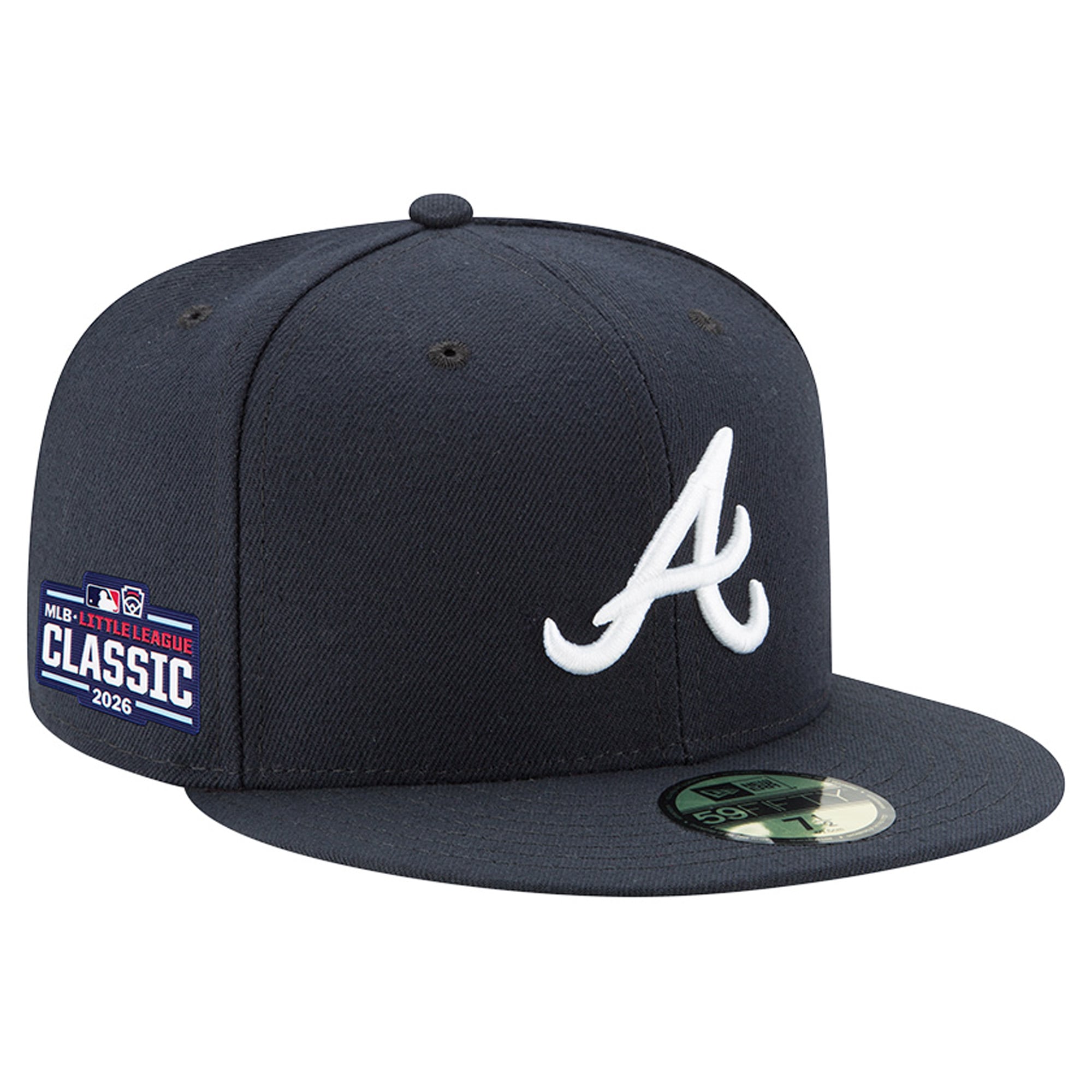 Men's New Era Navy Atlanta Braves 2026 Little League Classic Authentic Collection 59FIFTY Fitted Hat