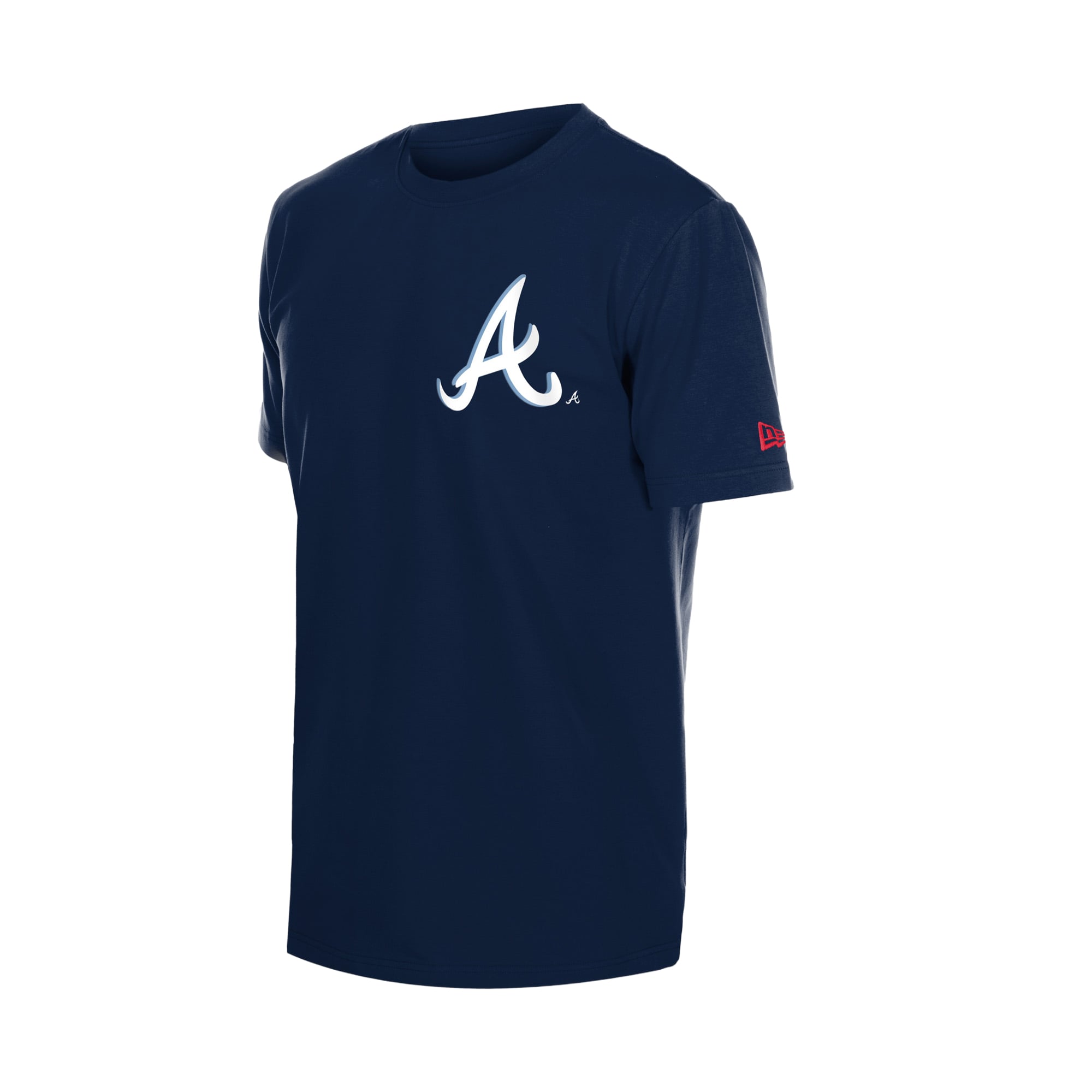 Men's New Era Navy Atlanta Braves Cartoon Logo T-Shirt