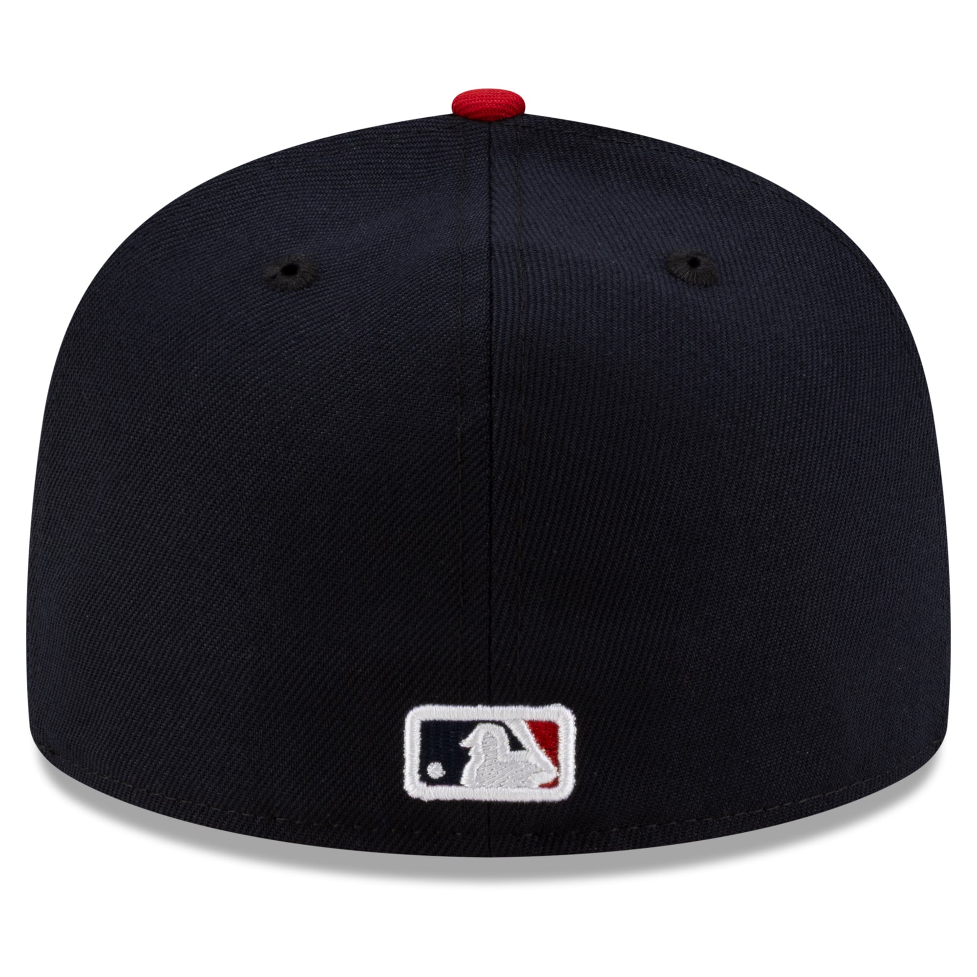 Casquette ajustée New Era 59FIFTY pour homme, bleu marine et rouge, Atlanta Braves, 2026 MLB, séries éliminatoires.