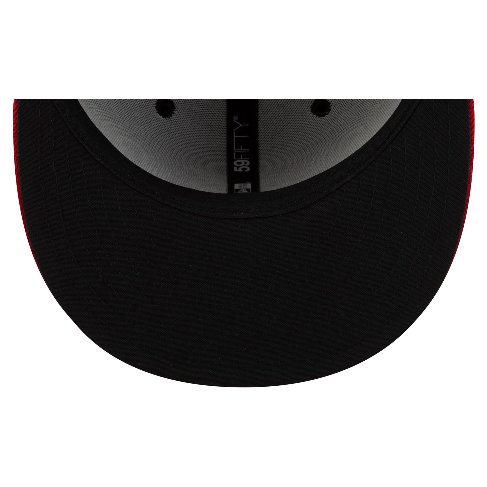 Casquette ajustée New Era 59FIFTY pour homme, bleu marine et rouge, Atlanta Braves, 2026 MLB, séries éliminatoires.