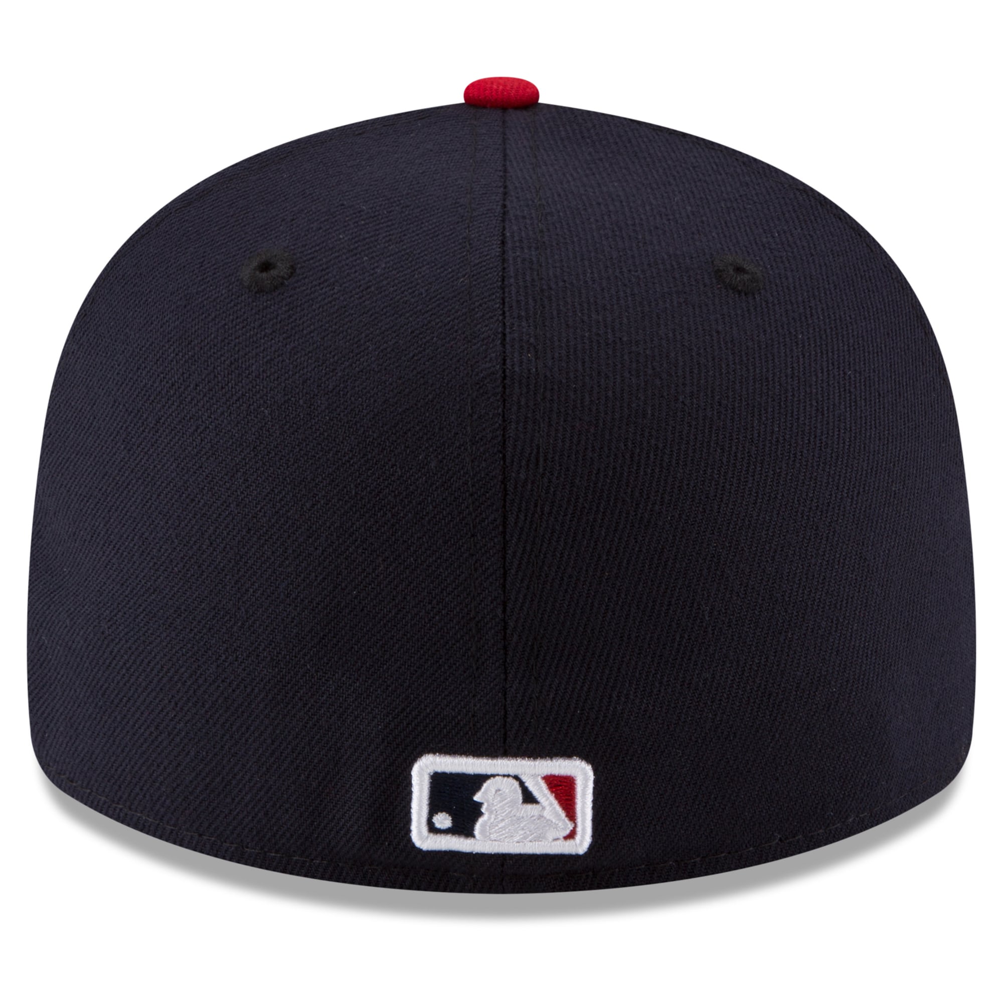 Casquette ajustée New Era 59FIFTY pour homme, bleu marine/rouge, Atlanta Braves, 2026 MLB, écusson latéral, profil bas