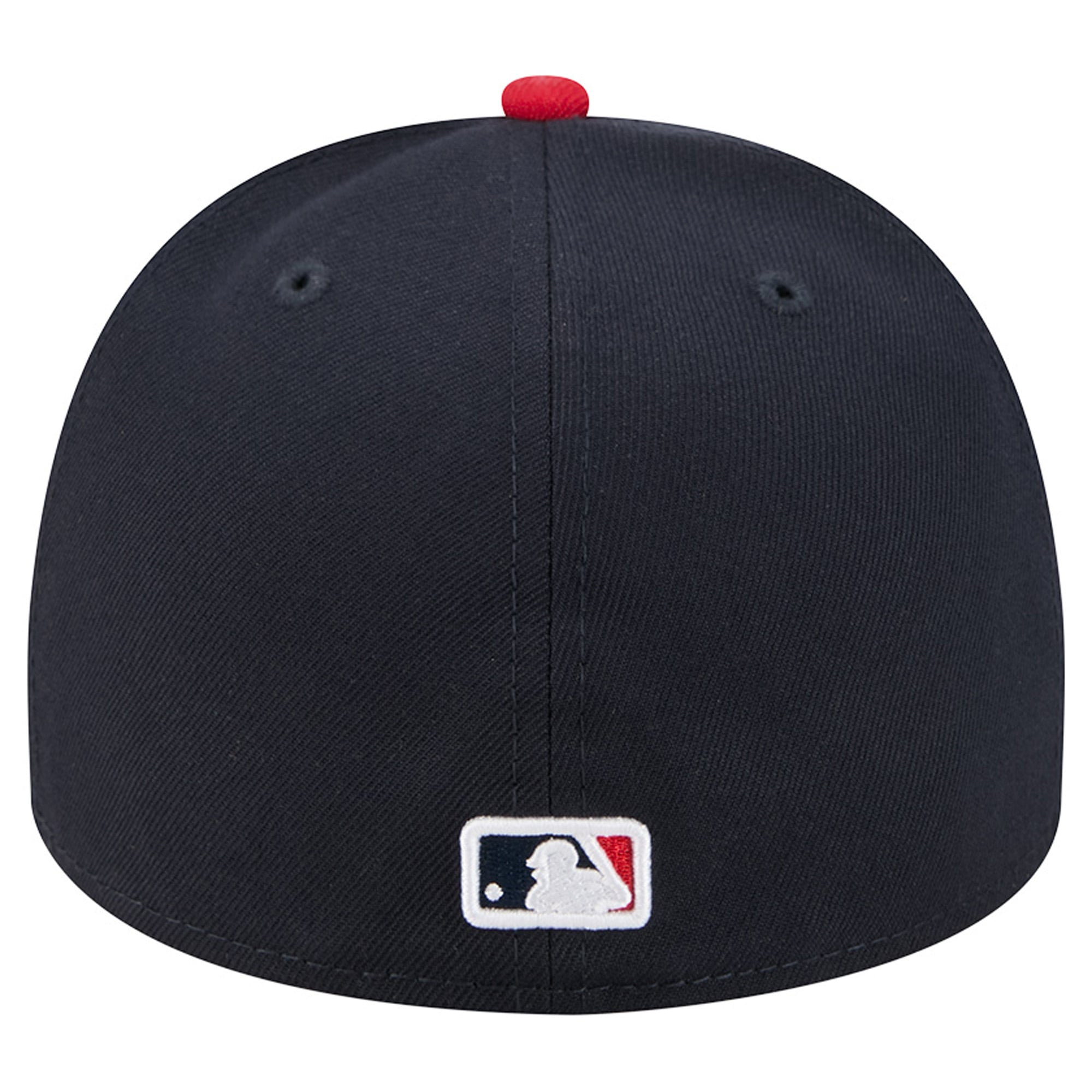 Men's New Era Navy/Red Atlanta Braves Cartoon A-Frame 59FIFTY Fitted Hat