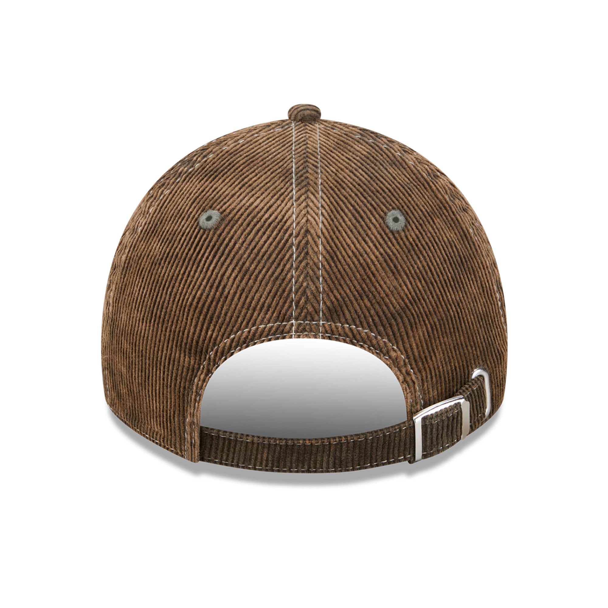 Casquette New Era pour homme, modèle Atlanta Braves, en velours côtelé olive, style classique et ajustable
