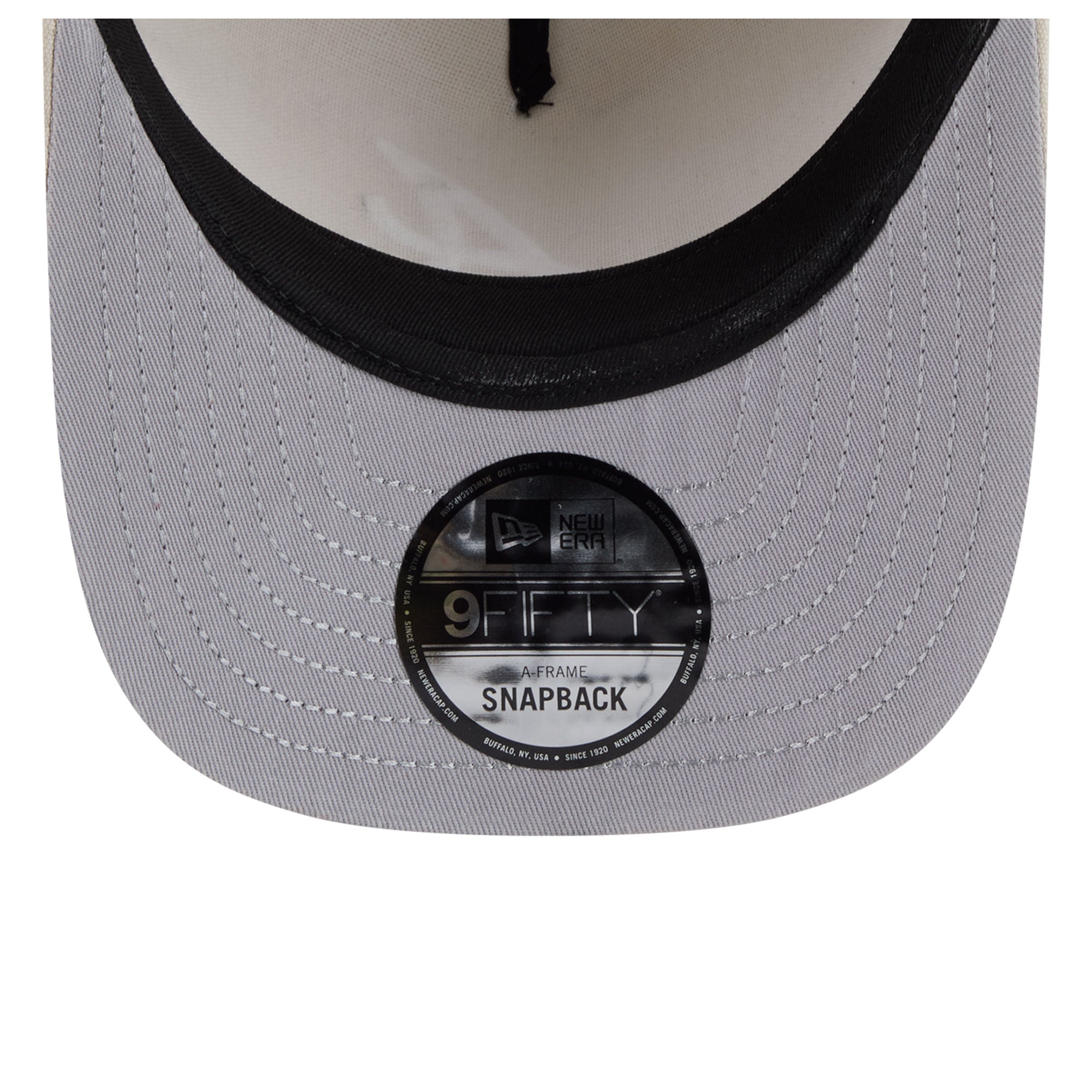Casquette snapback New Era Atlanta Braves beige neutre 9FIFTY pour homme