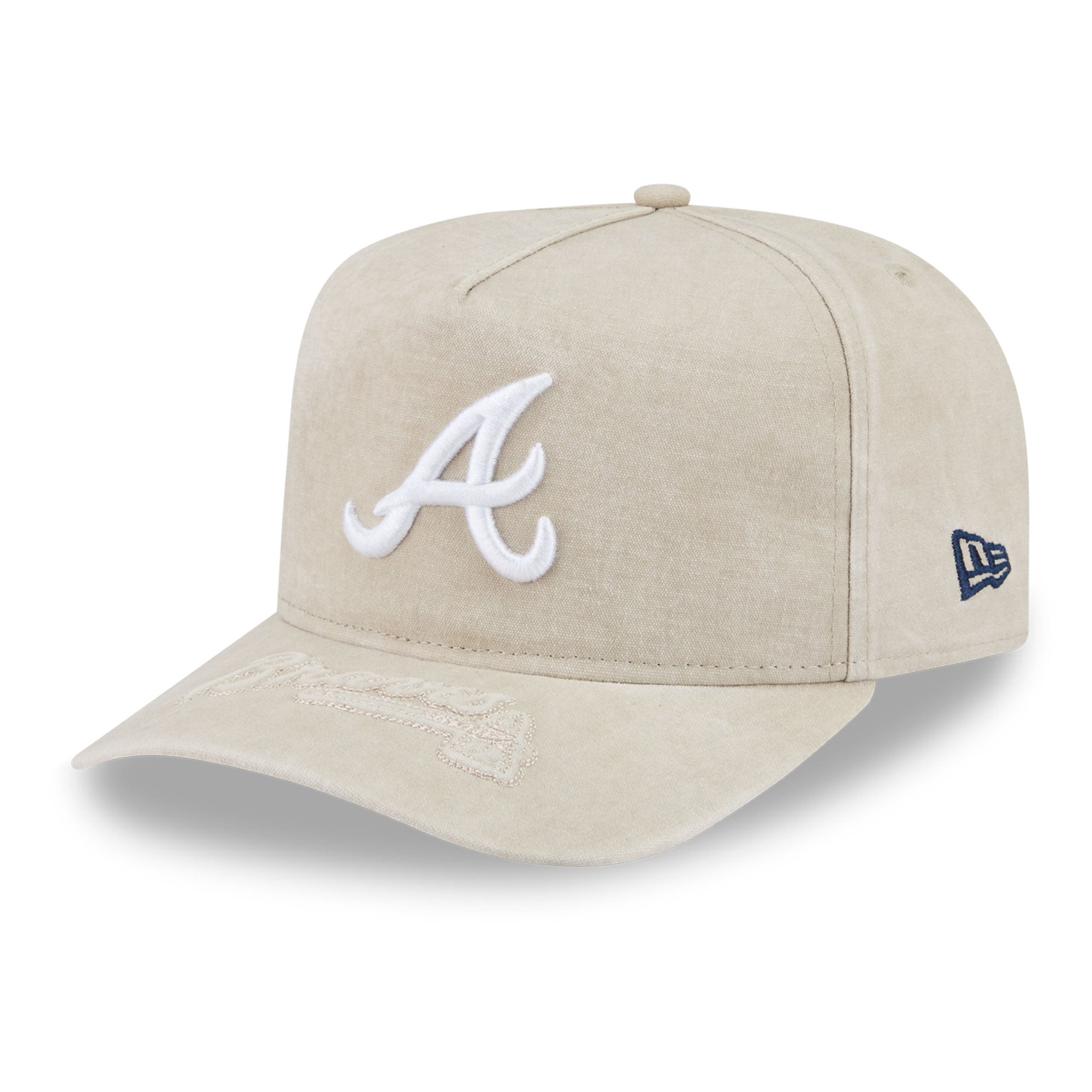 Casquette snapback New Era Atlanta Braves beige neutre 9FIFTY pour homme
