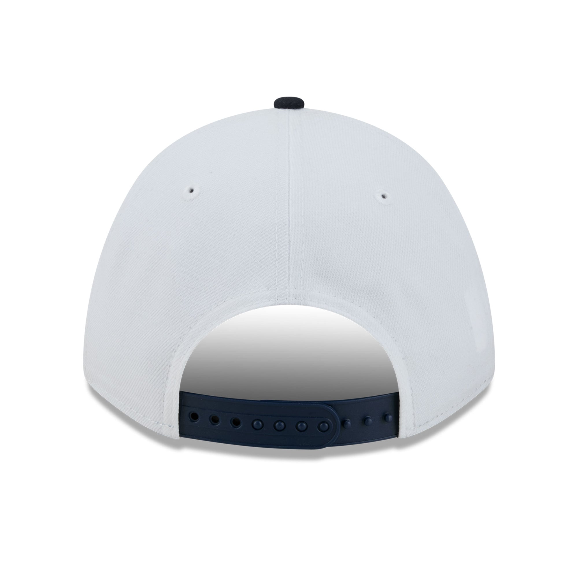 Men's New Era White/Navy Atlanta Braves Loyal 9FORTY M-Crown Adjustable Hat