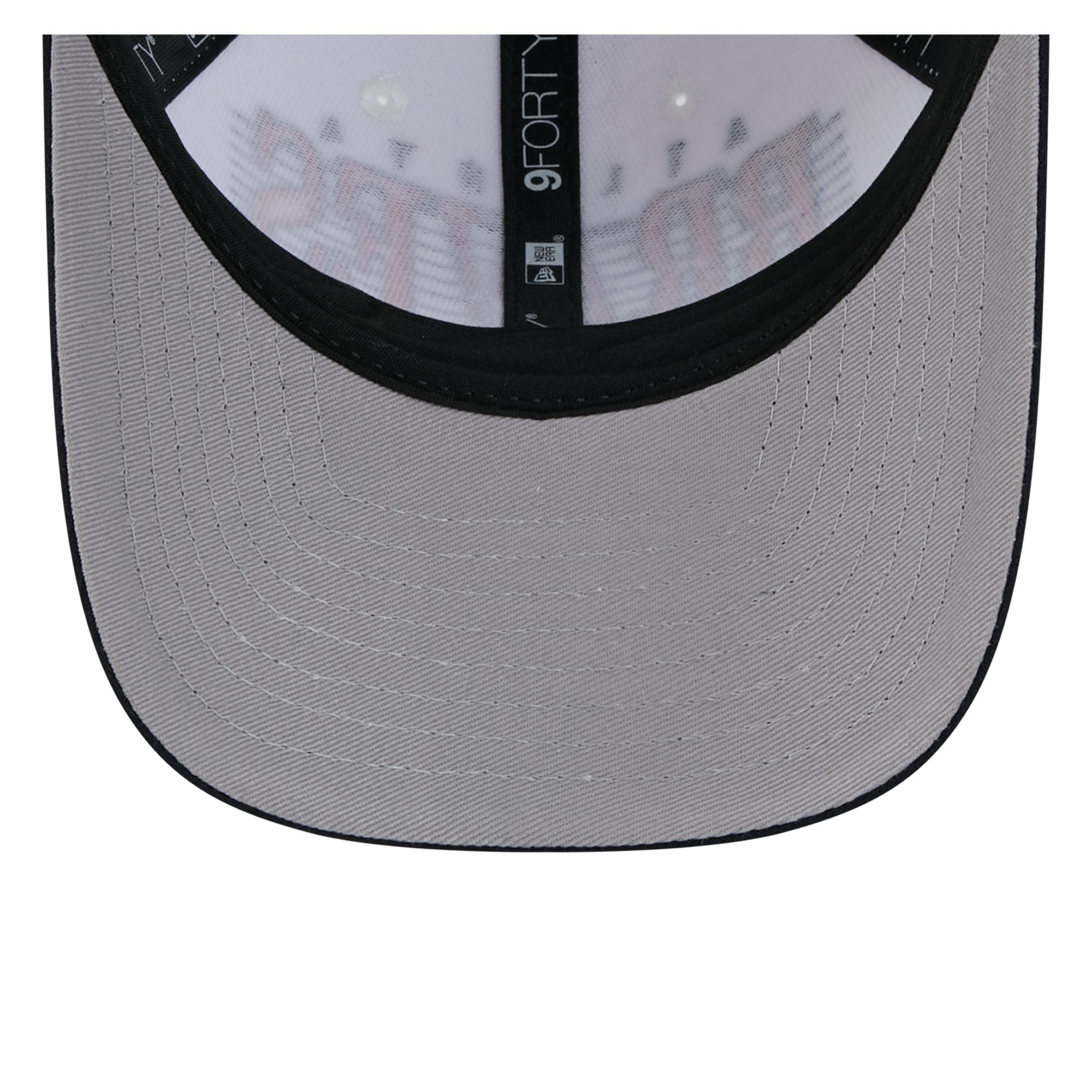 Men's New Era White/Navy Atlanta Braves Loyal 9FORTY M-Crown Adjustable Hat