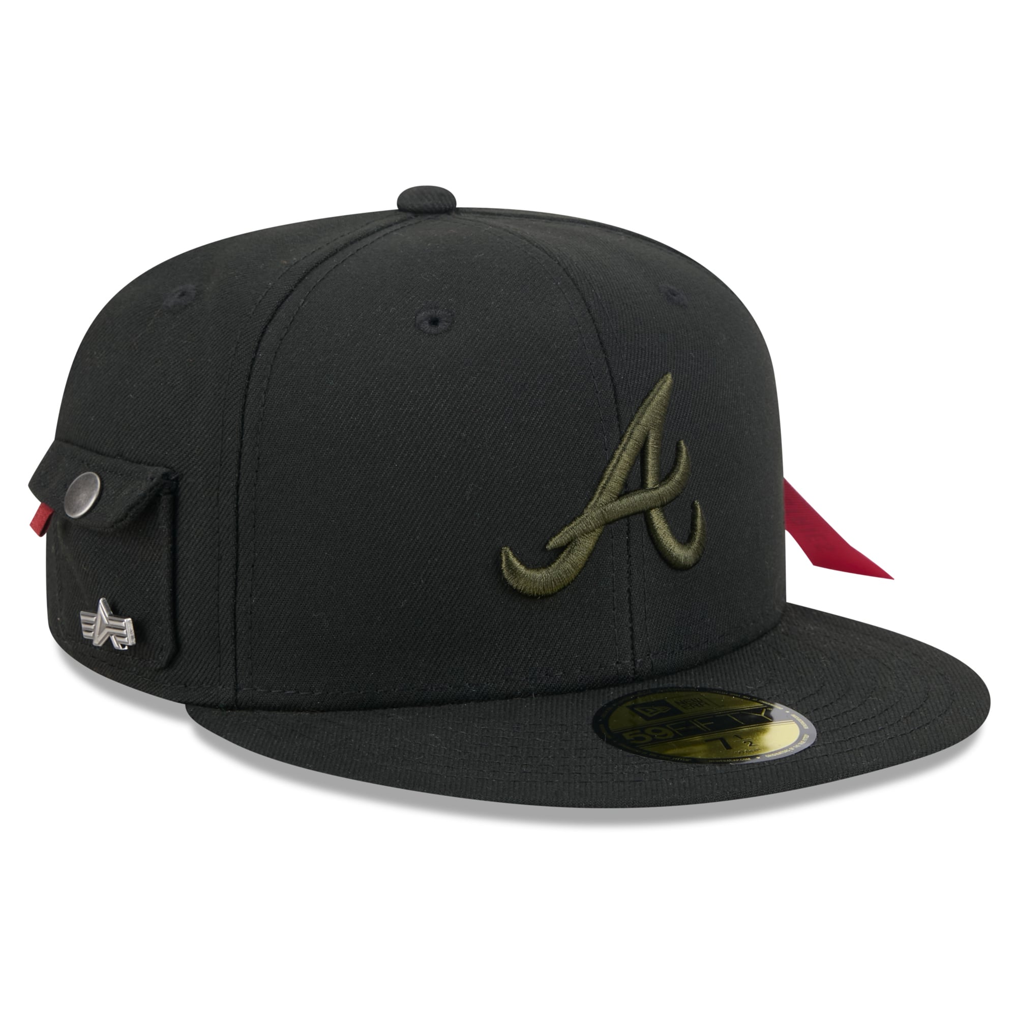 Casquette ajustée New Era x Alpha Industries Atlanta Braves 59FIFTY pour homme