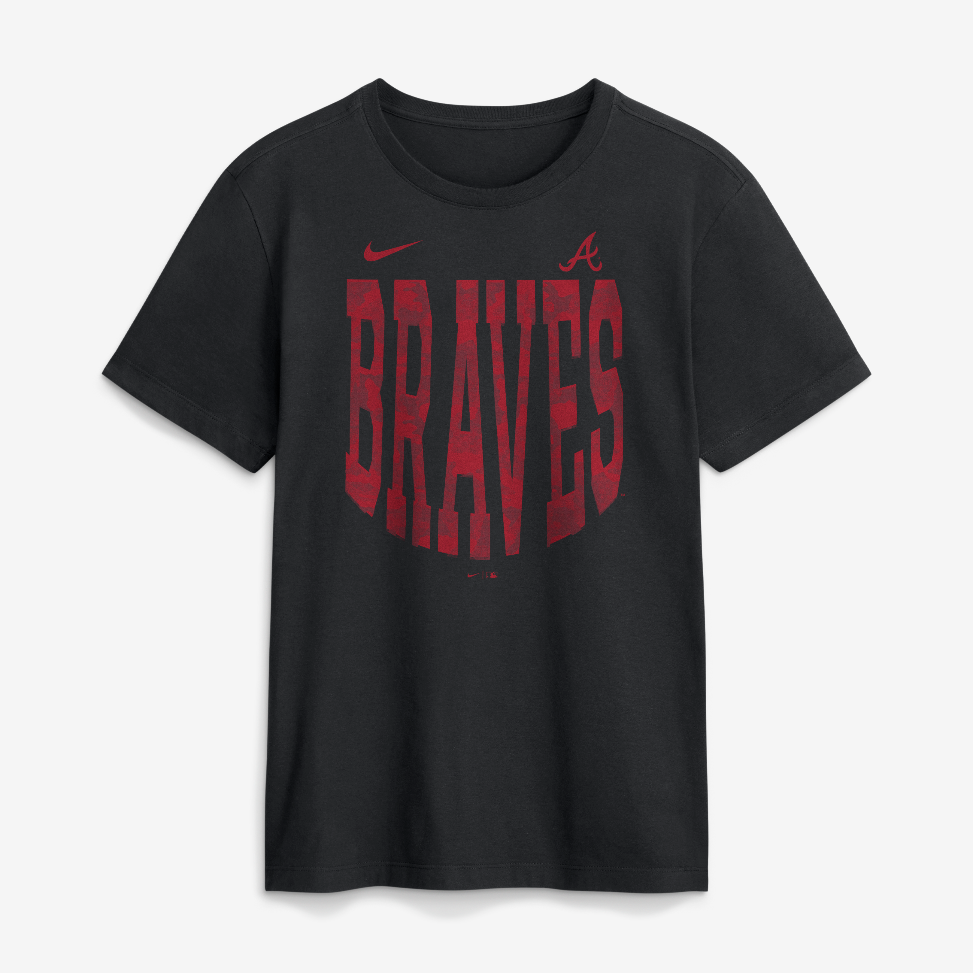 Men's Nike Black Atlanta Braves Camo Velocity Victor T-Shirt