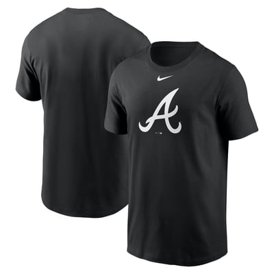 Atlanta Braves Nike Fuse Large Logo T-Shirt - Black