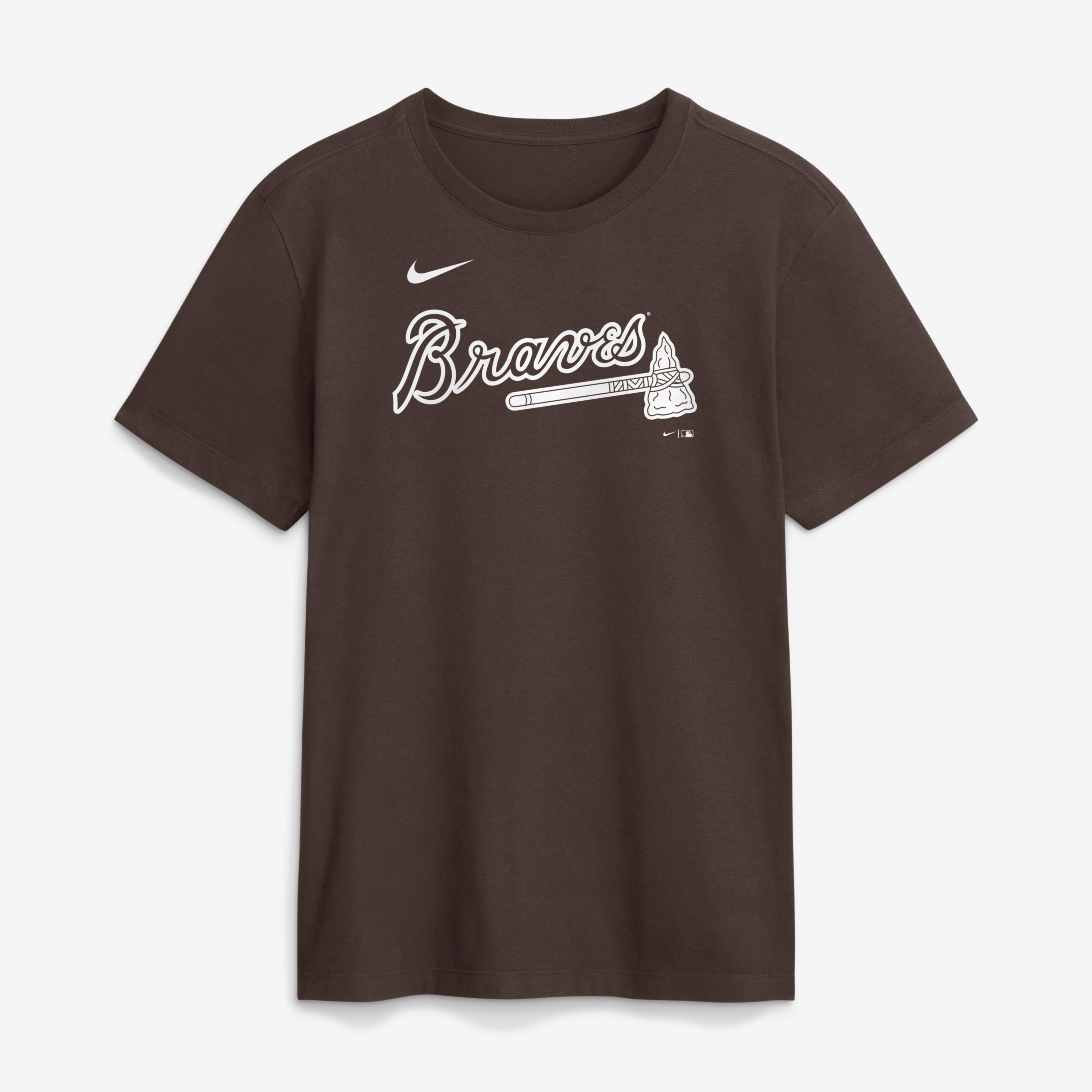 T-shirt Nike marron Atlanta Braves Core Cinder pour homme