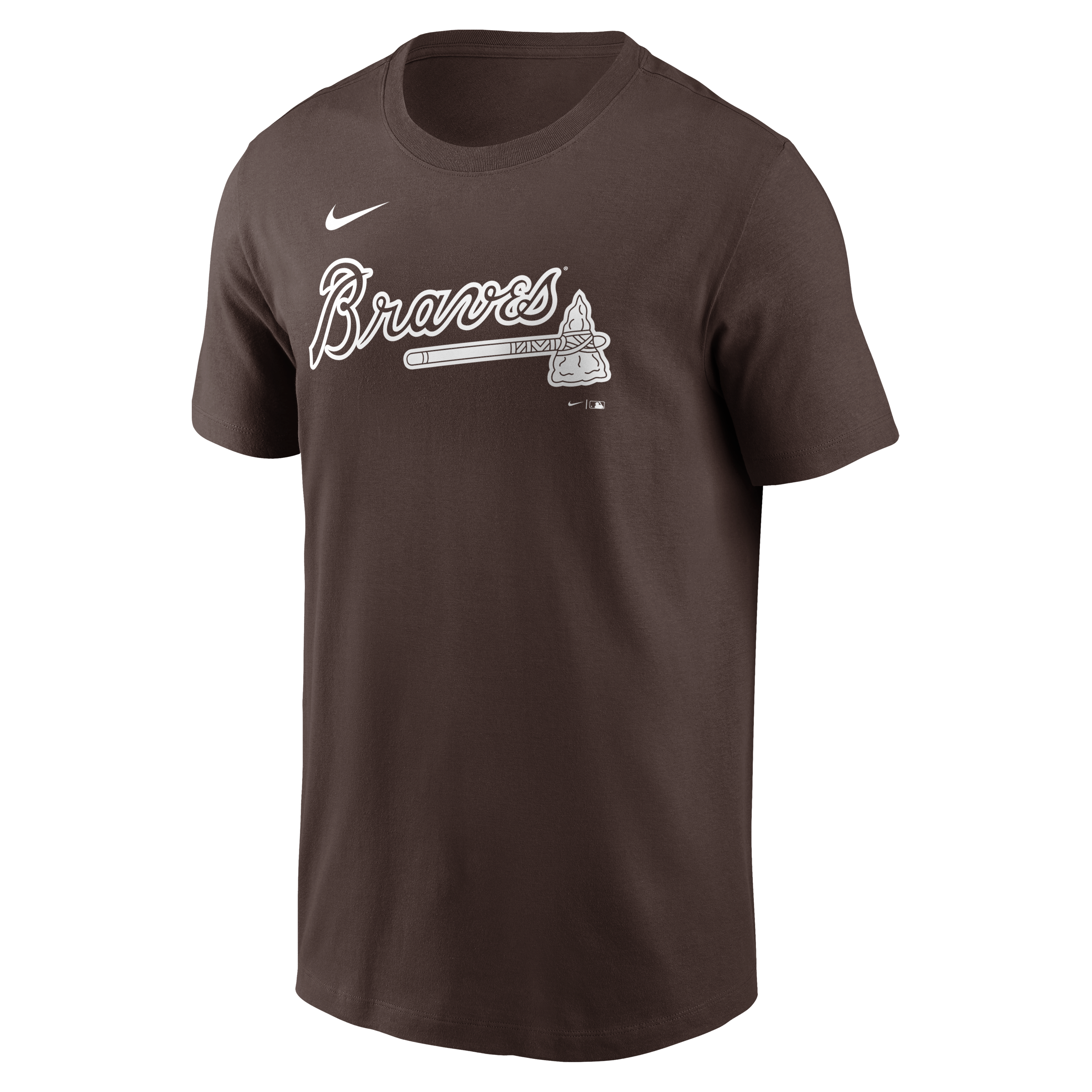 T-shirt Nike marron Atlanta Braves Core Cinder pour homme