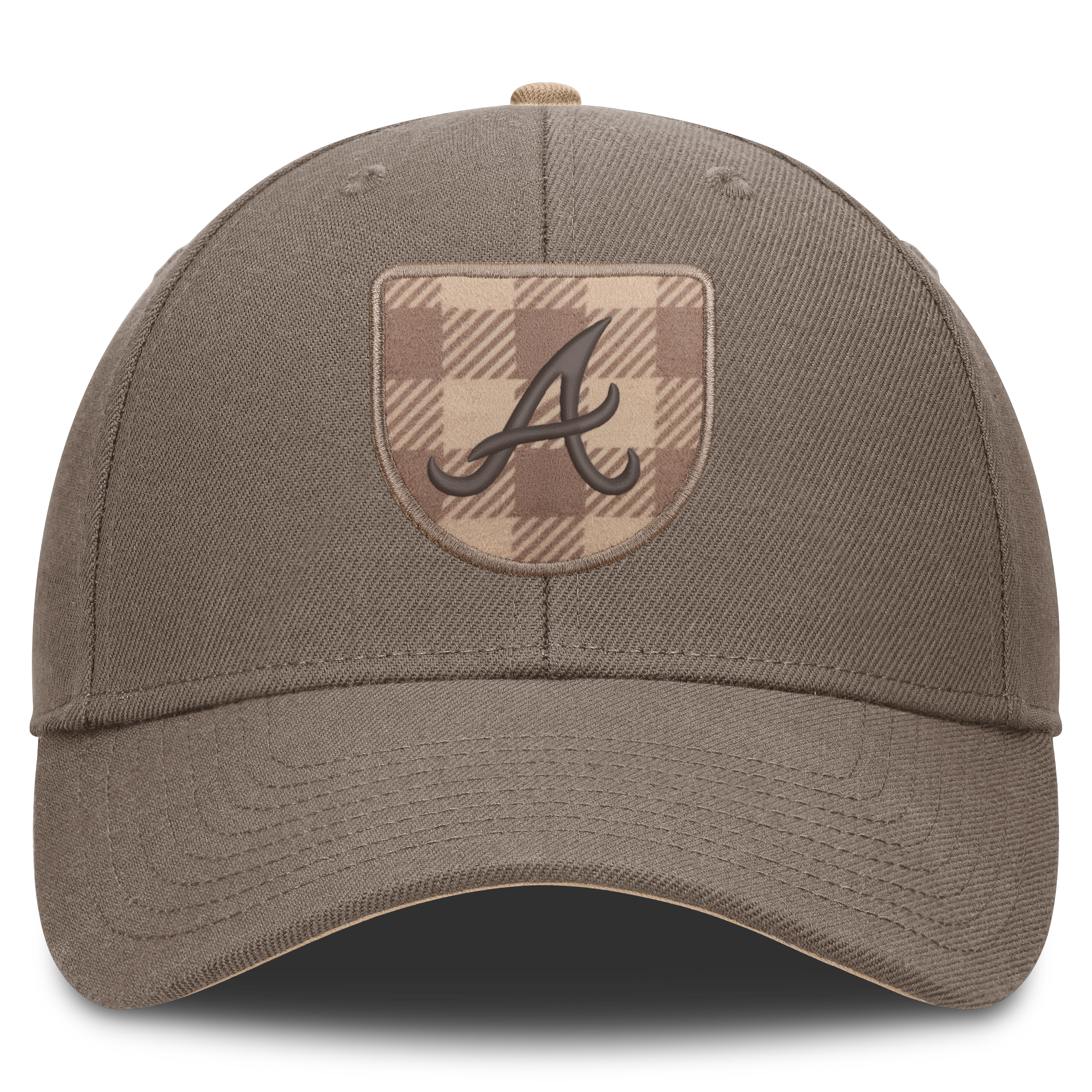 Casquette ajustable Nike marron Atlanta Braves Statement Rise pour homme