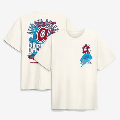 Atlanta Braves Nike Max90 Arch Heavyweight T-Shirt - Cream