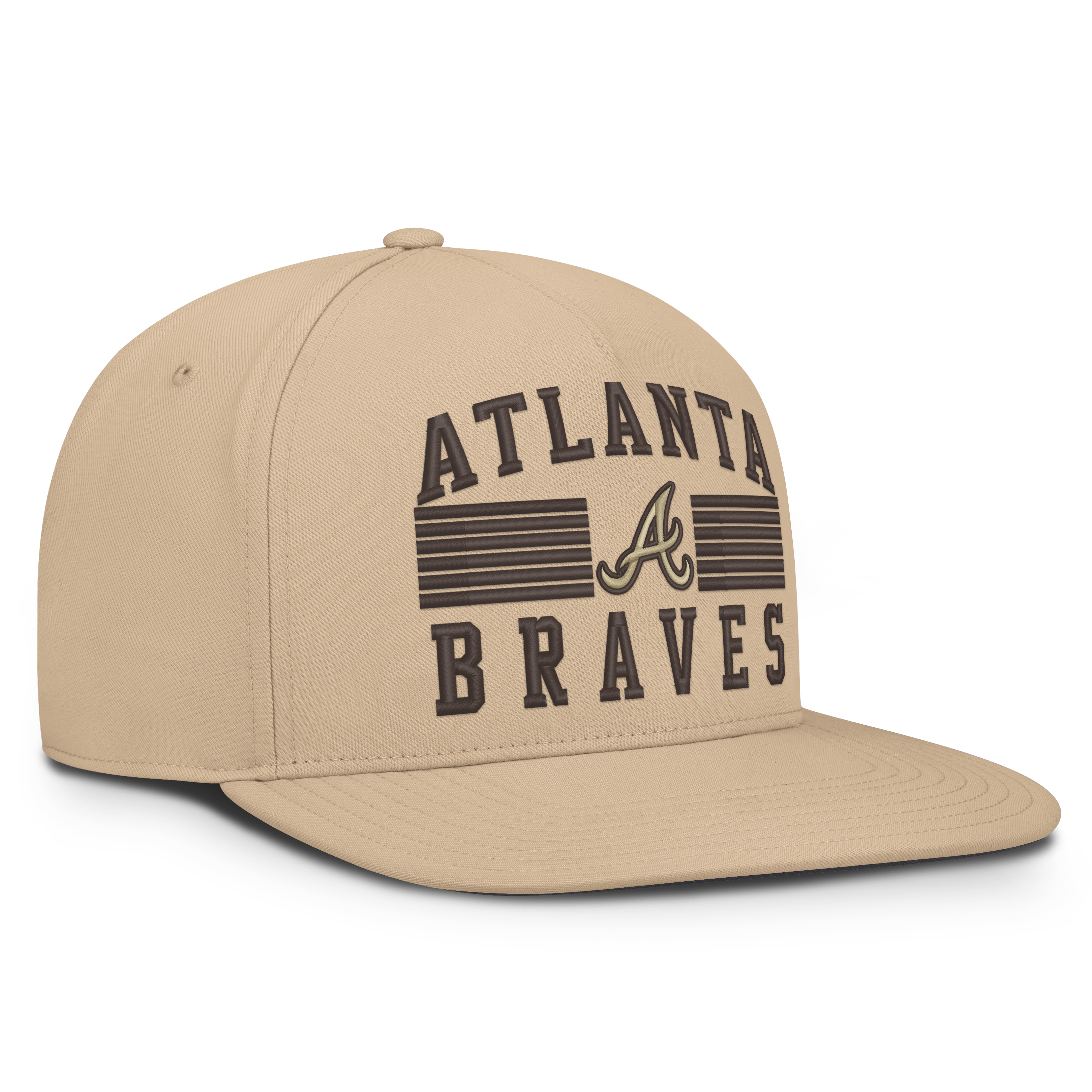 Casquette Nike Atlanta Braves Desert Pro AeroBill Dri-FIT Snapback kaki pour homme