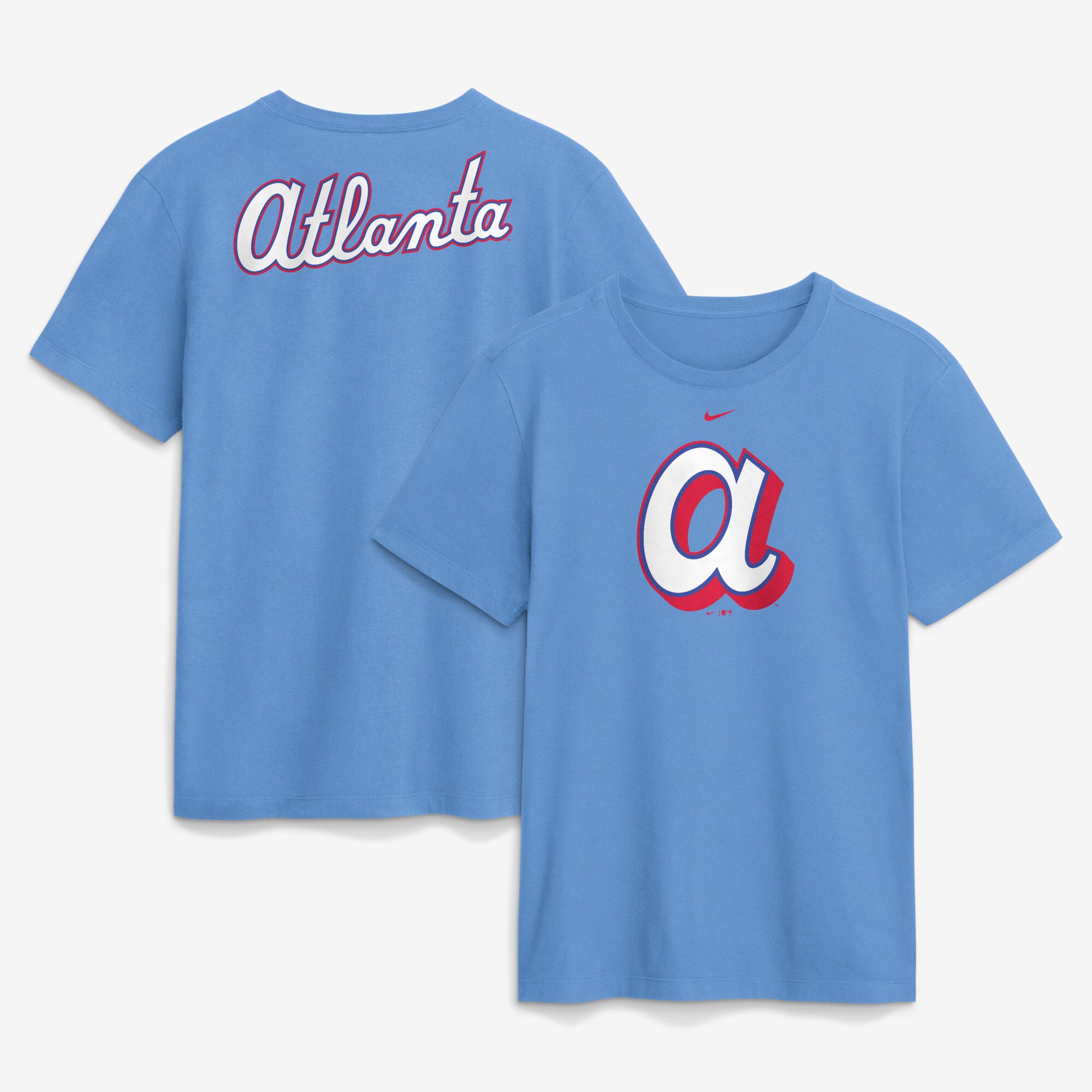 Men's Nike Light Blue Atlanta Braves City Connect Club T-Shirt