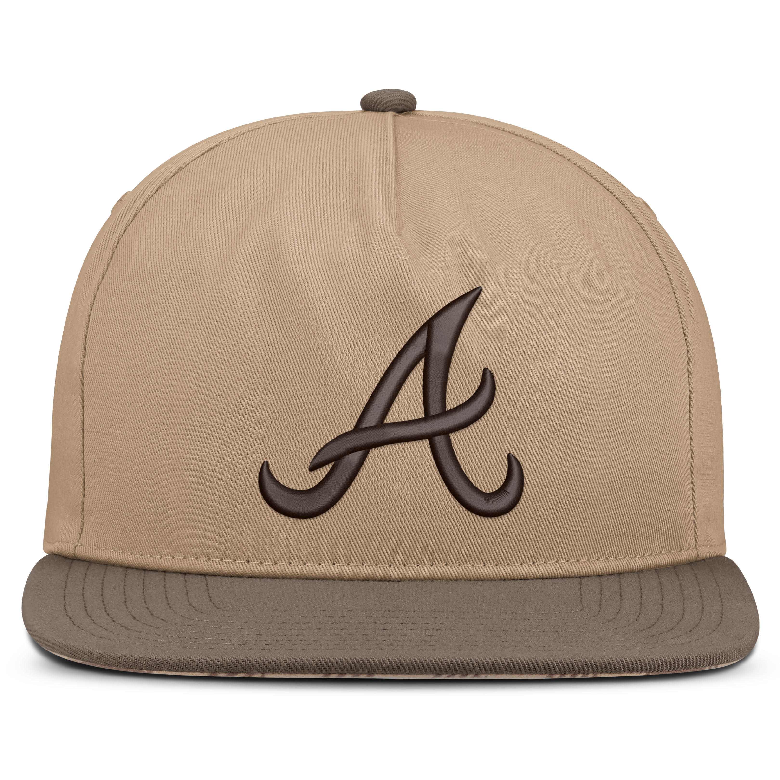 Casquette ajustable Nike Atlanta Braves marron clair pour homme