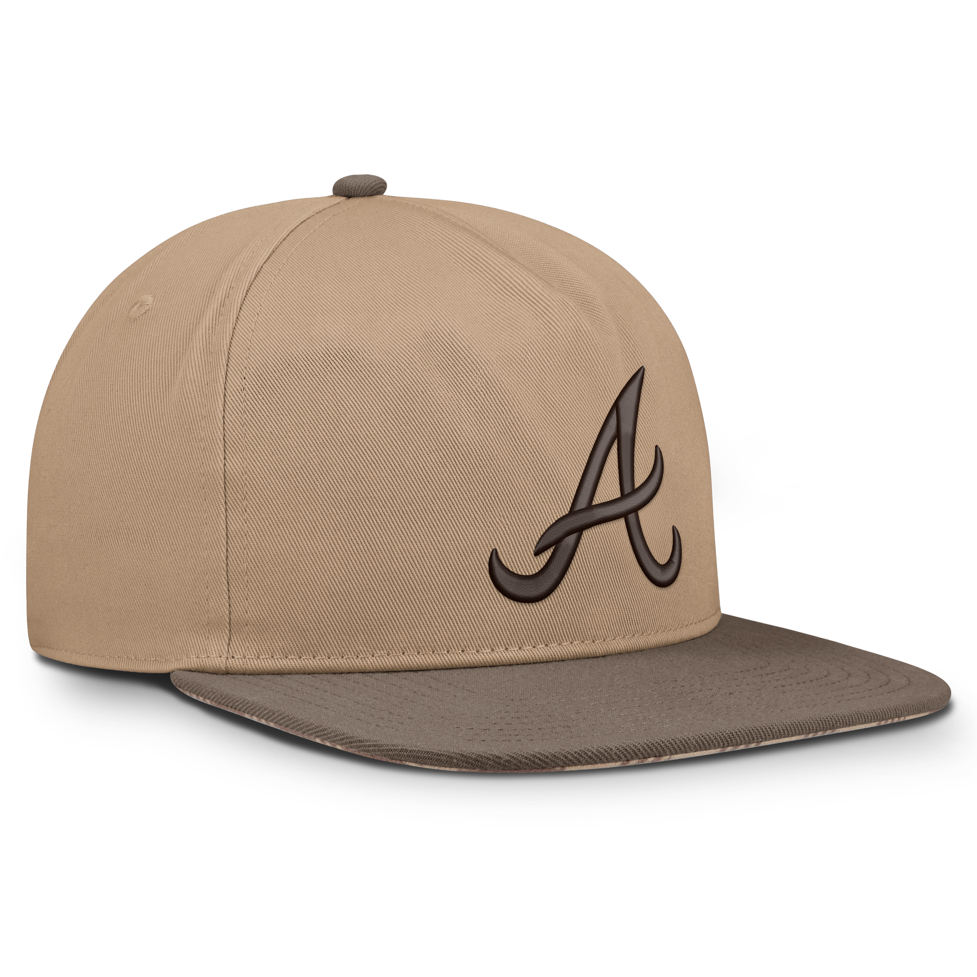 Casquette ajustable Nike Atlanta Braves marron clair pour homme