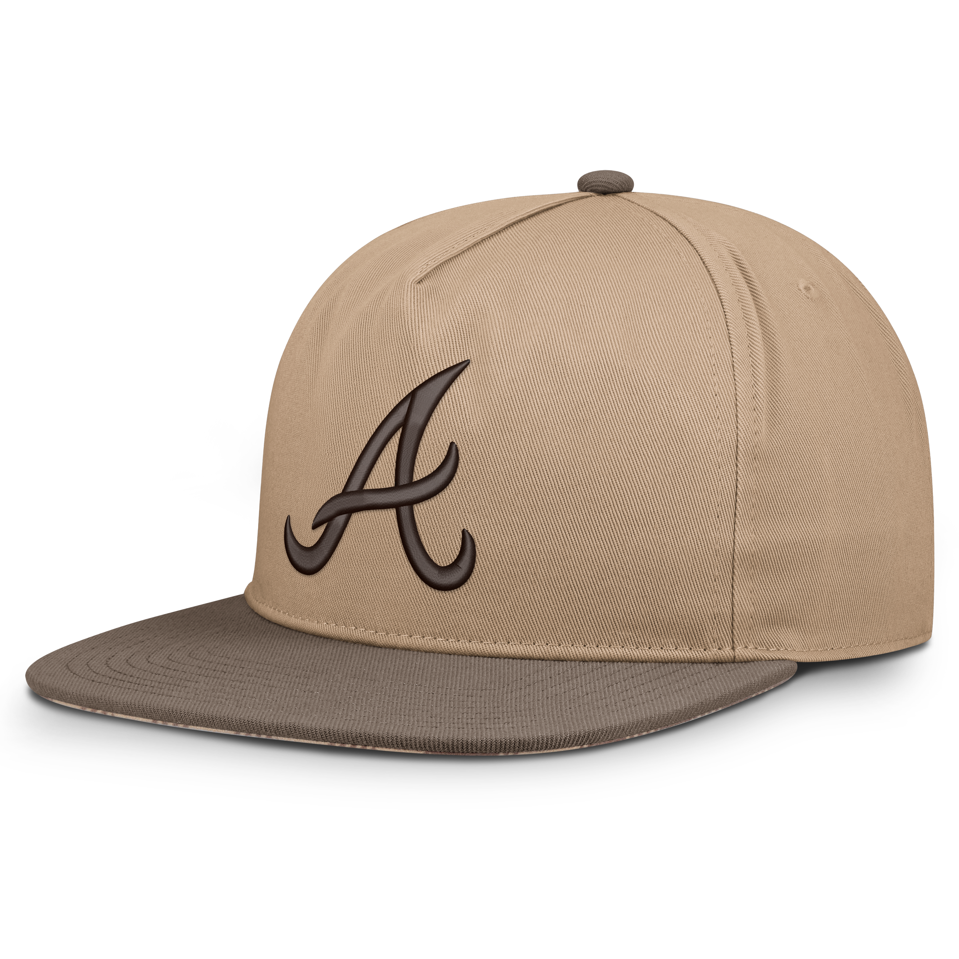 Casquette ajustable Nike Atlanta Braves marron clair pour homme