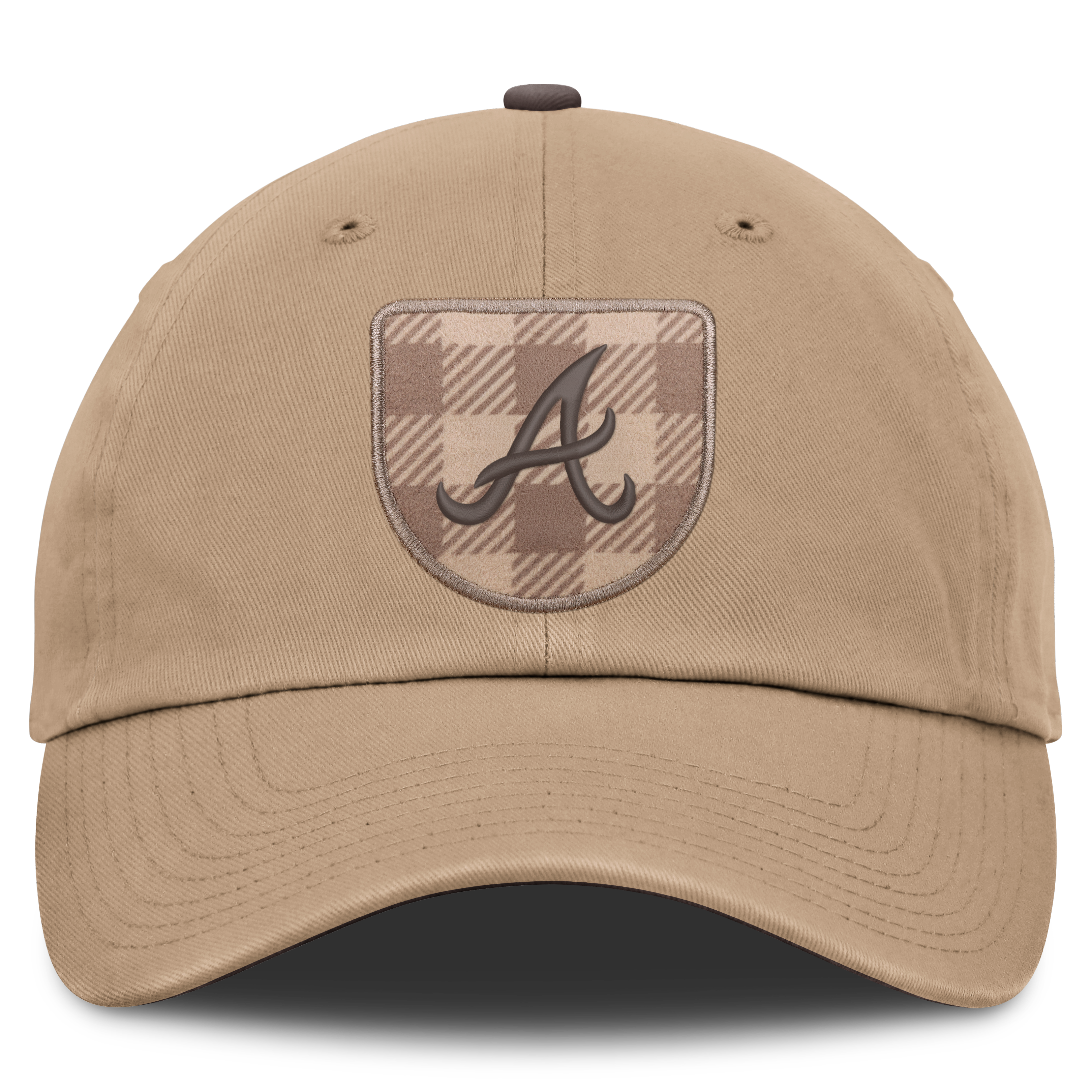 Casquette ajustable Nike Atlanta Braves Statement Club marron clair pour homme