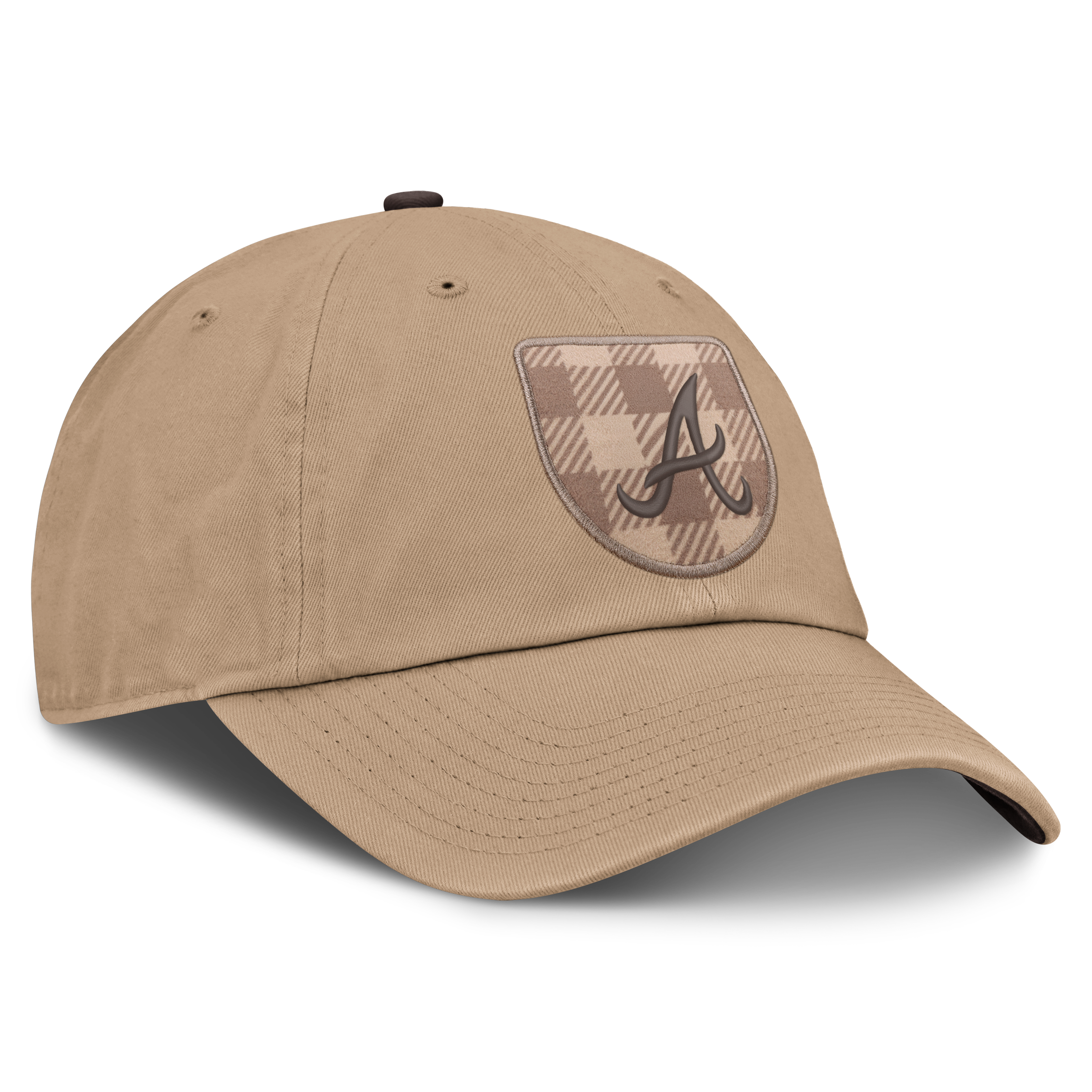 Casquette ajustable Nike Atlanta Braves Statement Club marron clair pour homme