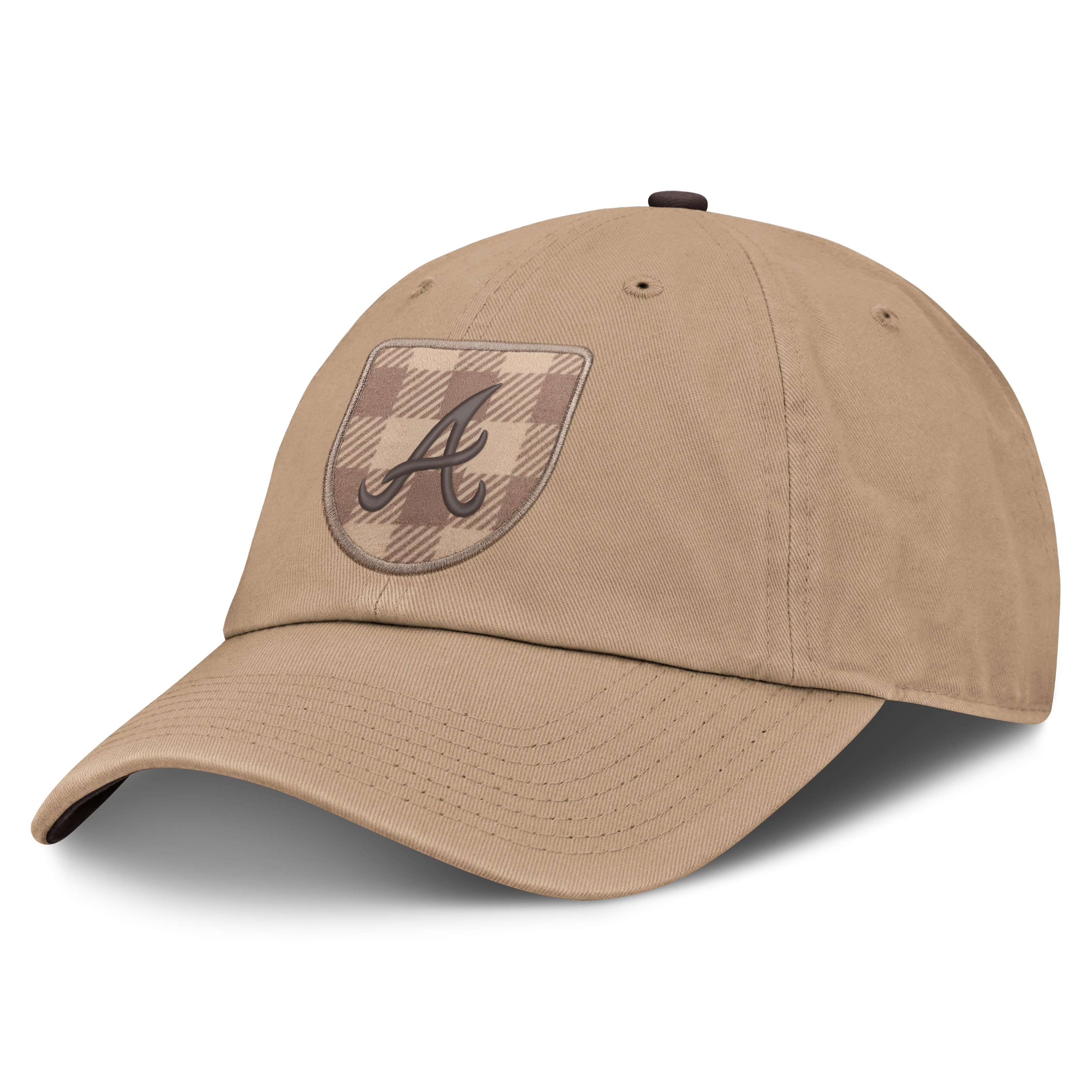 Casquette ajustable Nike Atlanta Braves Statement Club marron clair pour homme