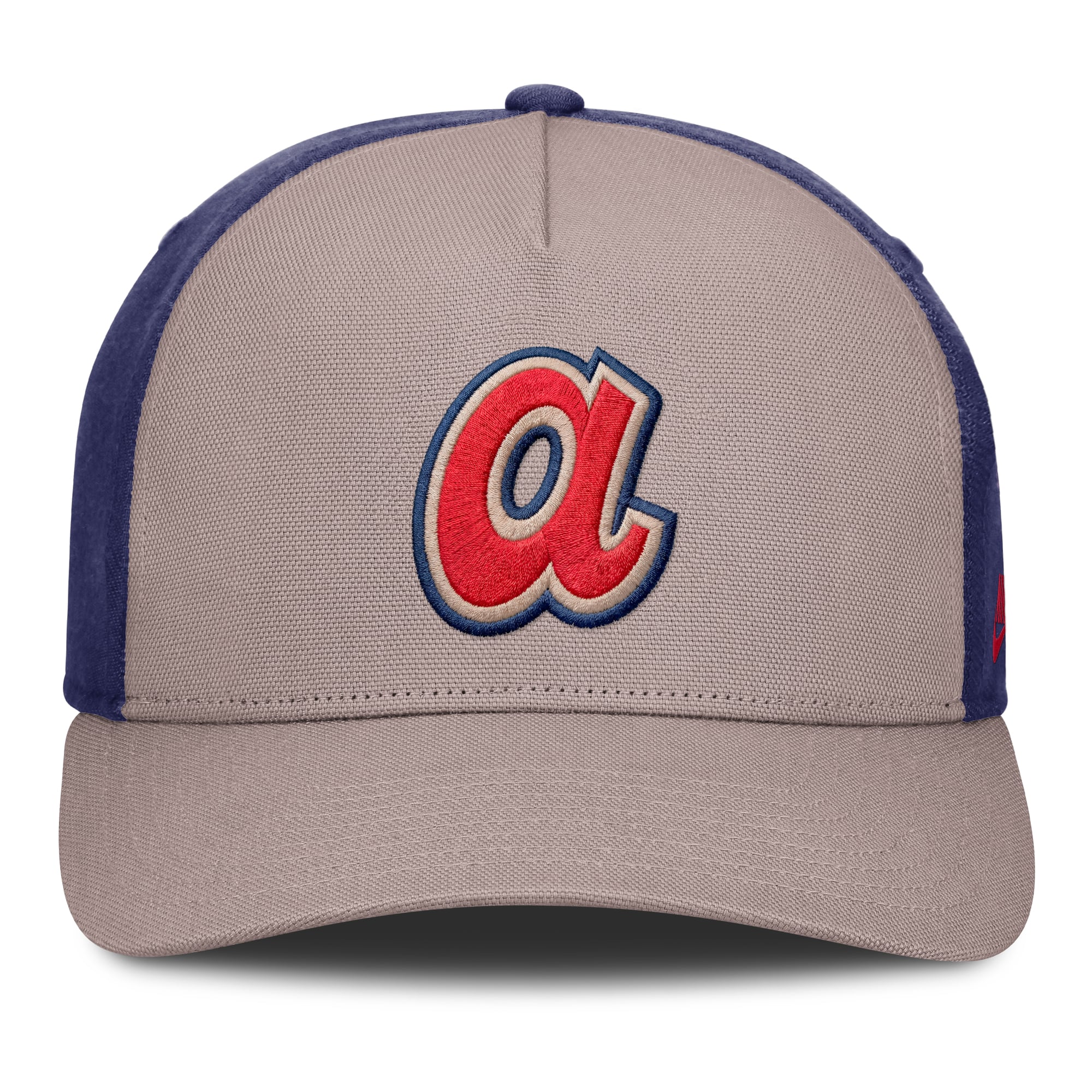 Casquette ajustable Nike Atlanta Braves Cooperstown Rise marron clair/bleu roi