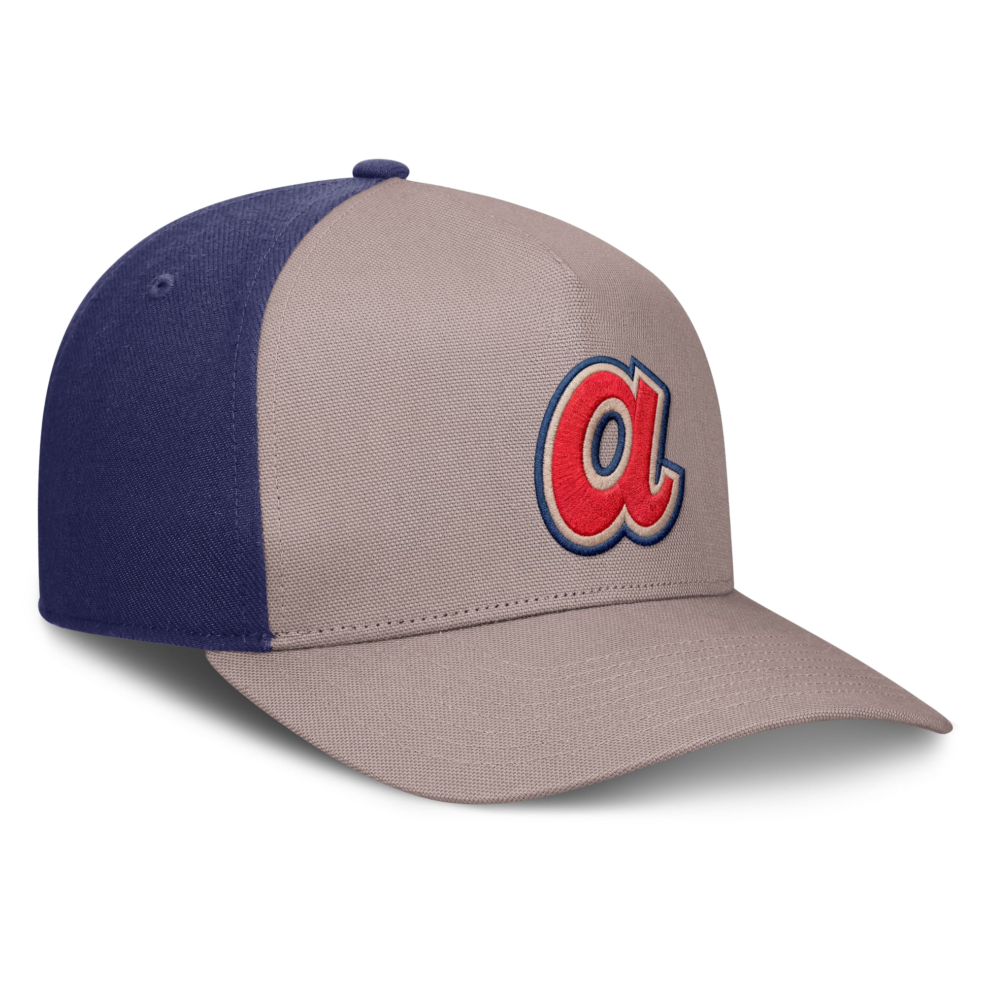 Casquette ajustable Nike Atlanta Braves Cooperstown Rise marron clair/bleu roi