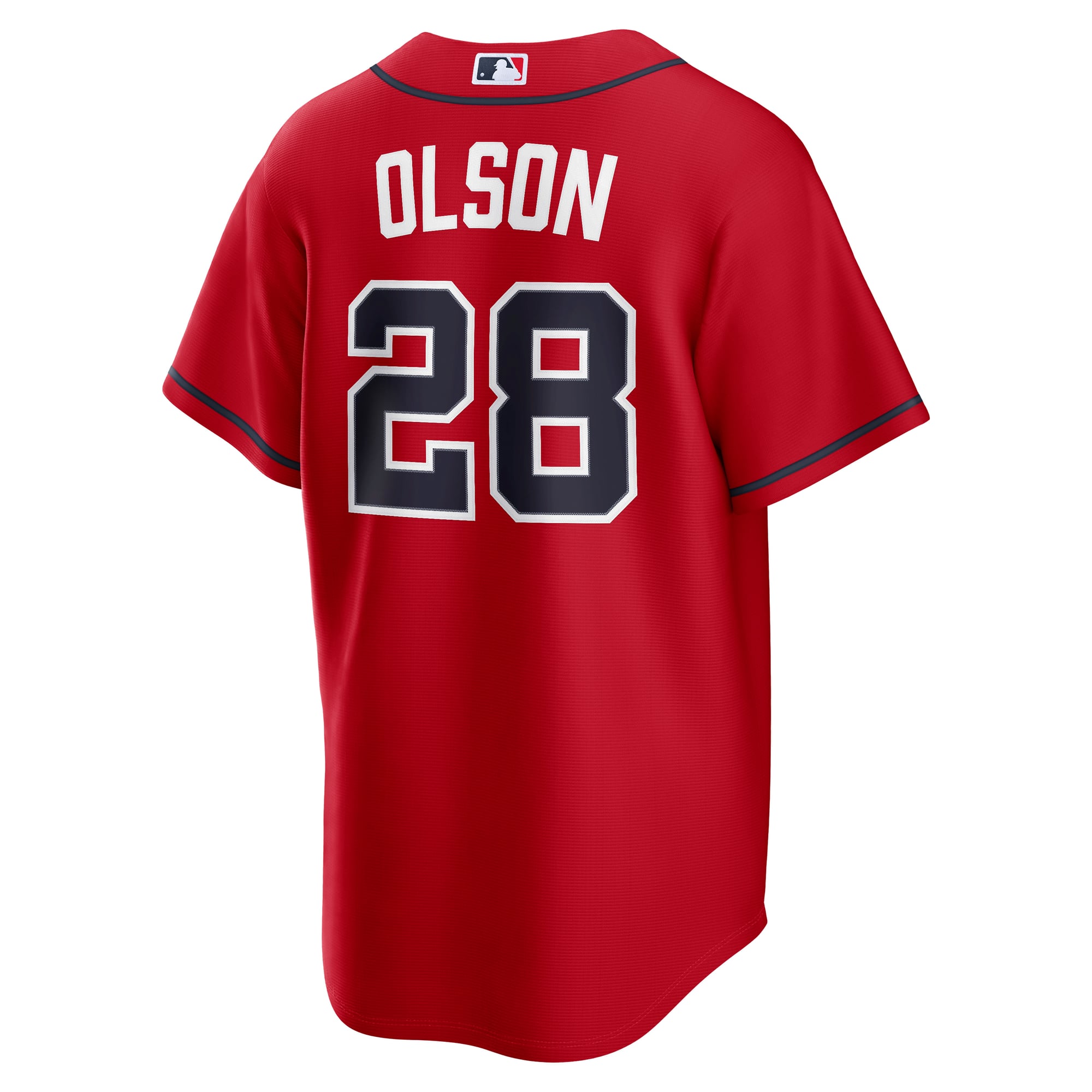 Maillot réplique alternatif Nike Matt Olson rouge des Braves d'Atlanta pour homme