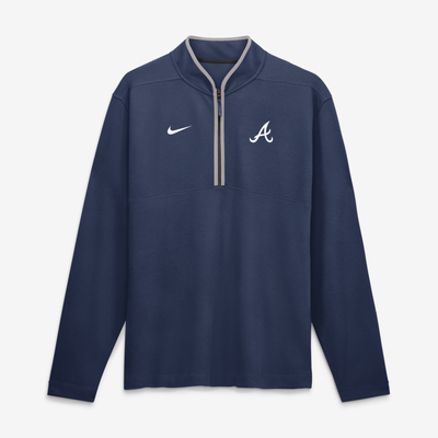 Atlanta Braves Nike Dri-FIT Victory Half-Zip Pullover - Navy