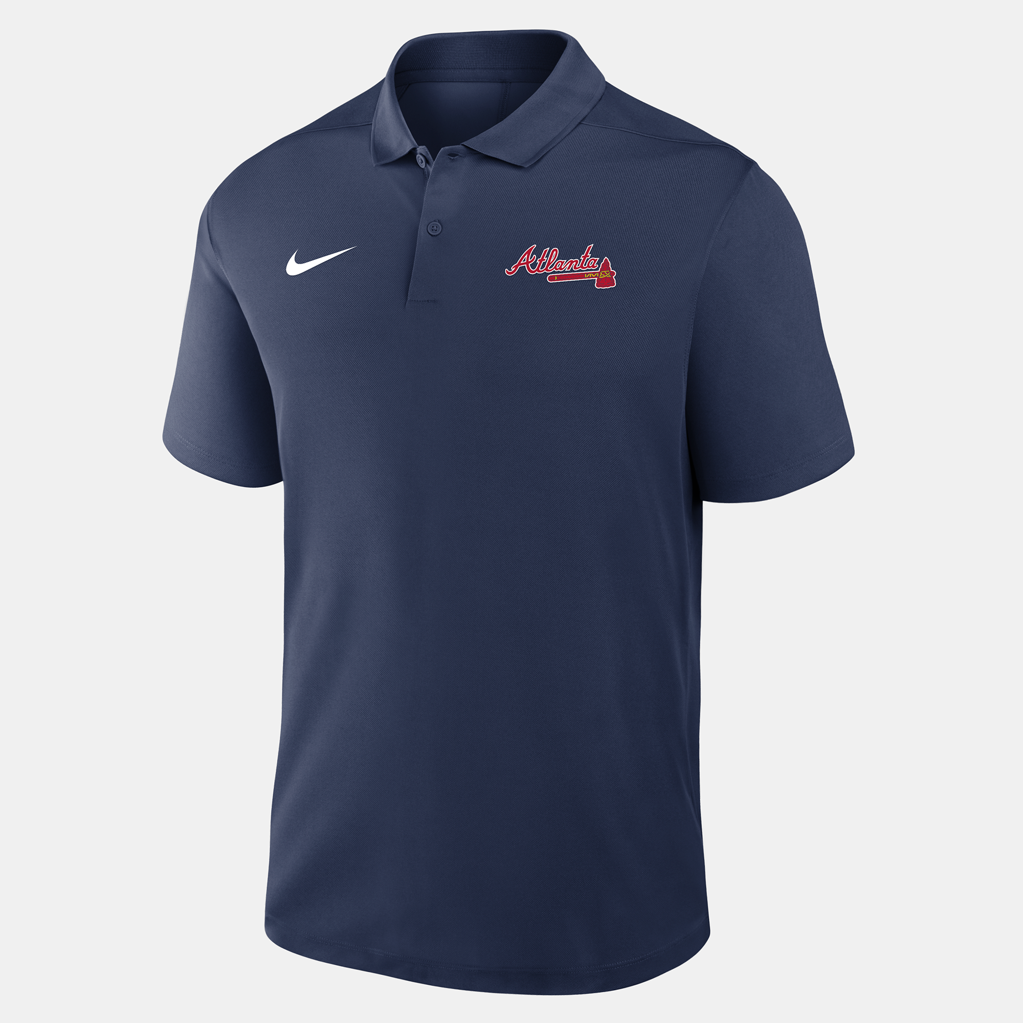Men's Nike Navy Atlanta Braves Dri-FIT Victory Polo