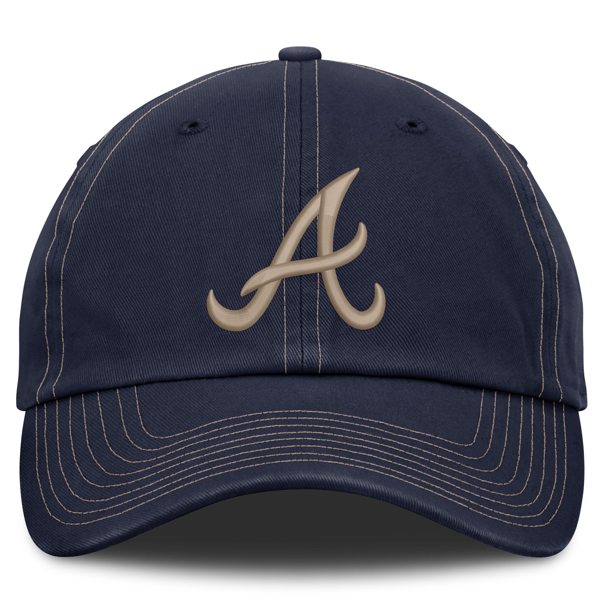 Casquette ajustable Nike bleu marine Atlanta Braves pour homme, édition spéciale Fête des Pères