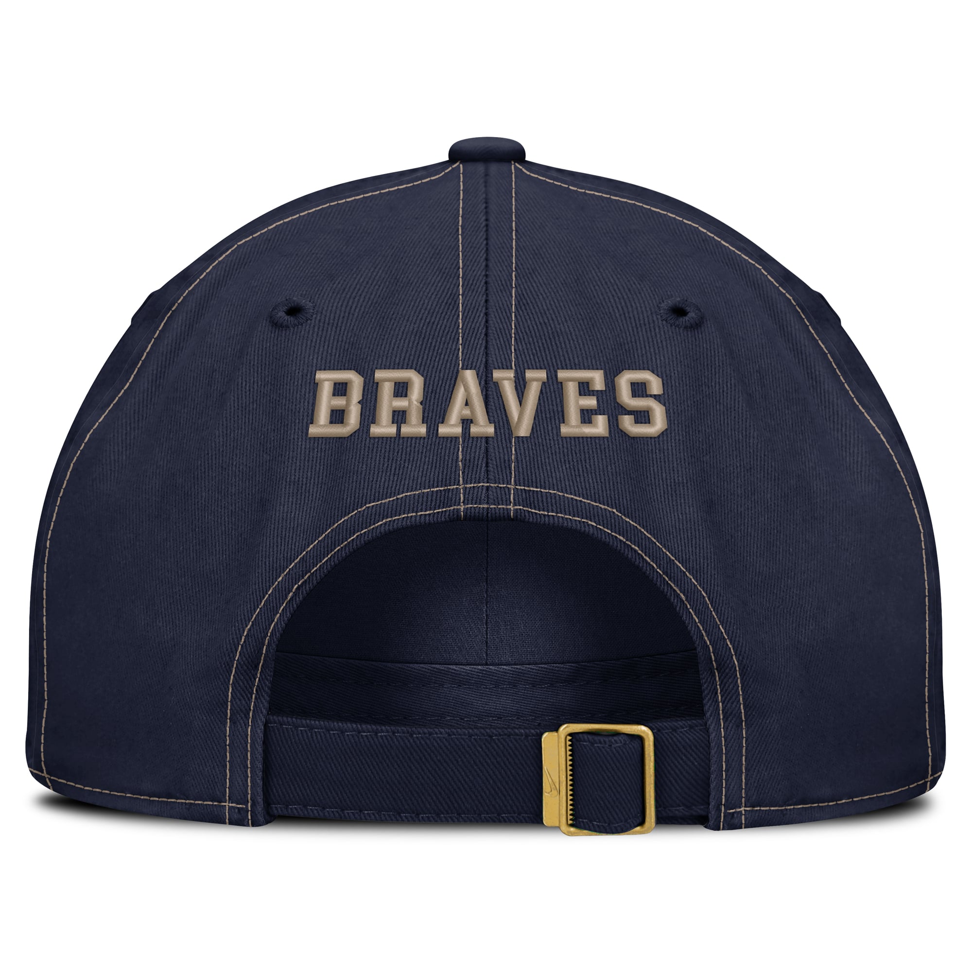Casquette ajustable Nike bleu marine Atlanta Braves pour homme, édition spéciale Fête des Pères