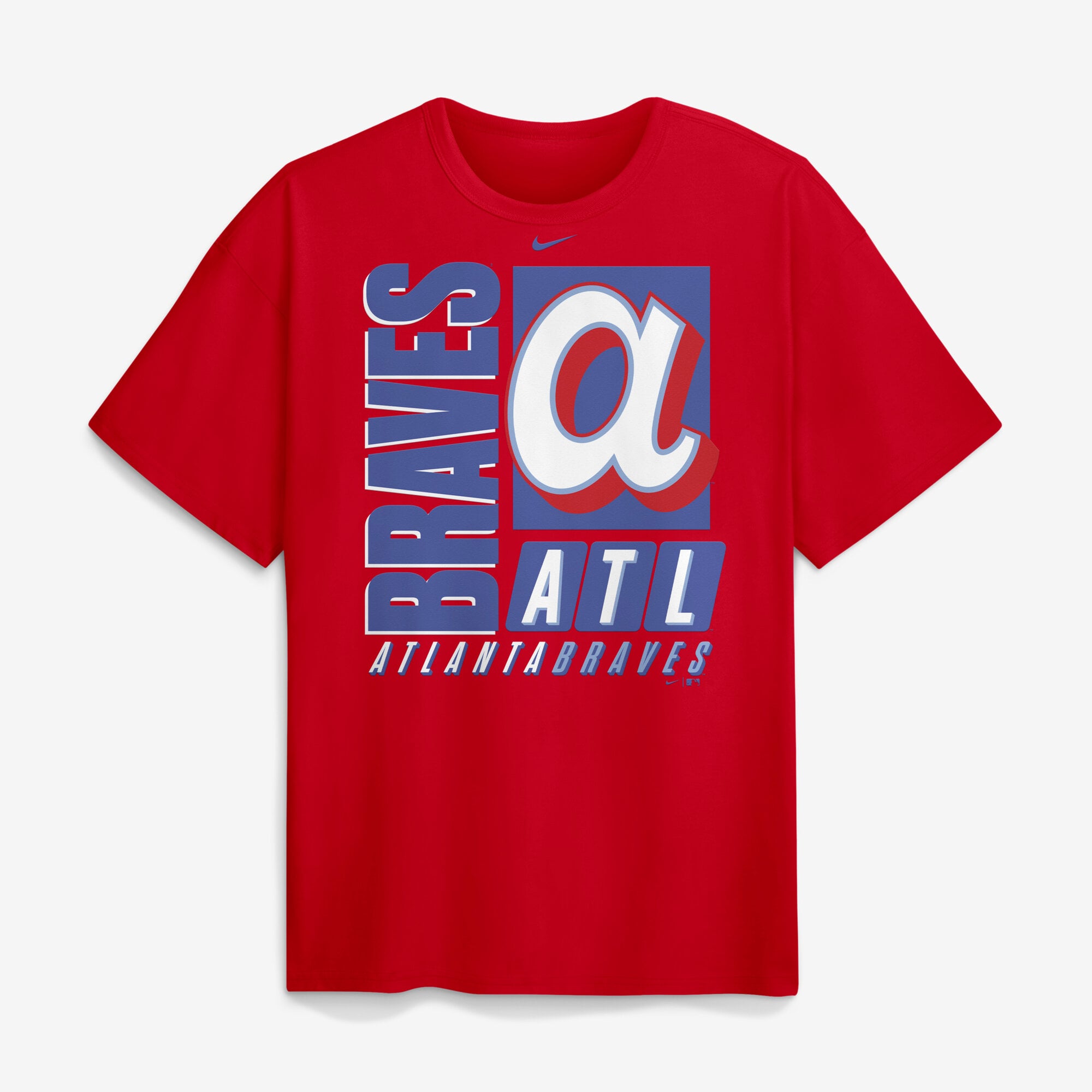 Men's Nike Red Atlanta Braves City Connect Max90 Heavyweight T-Shirt