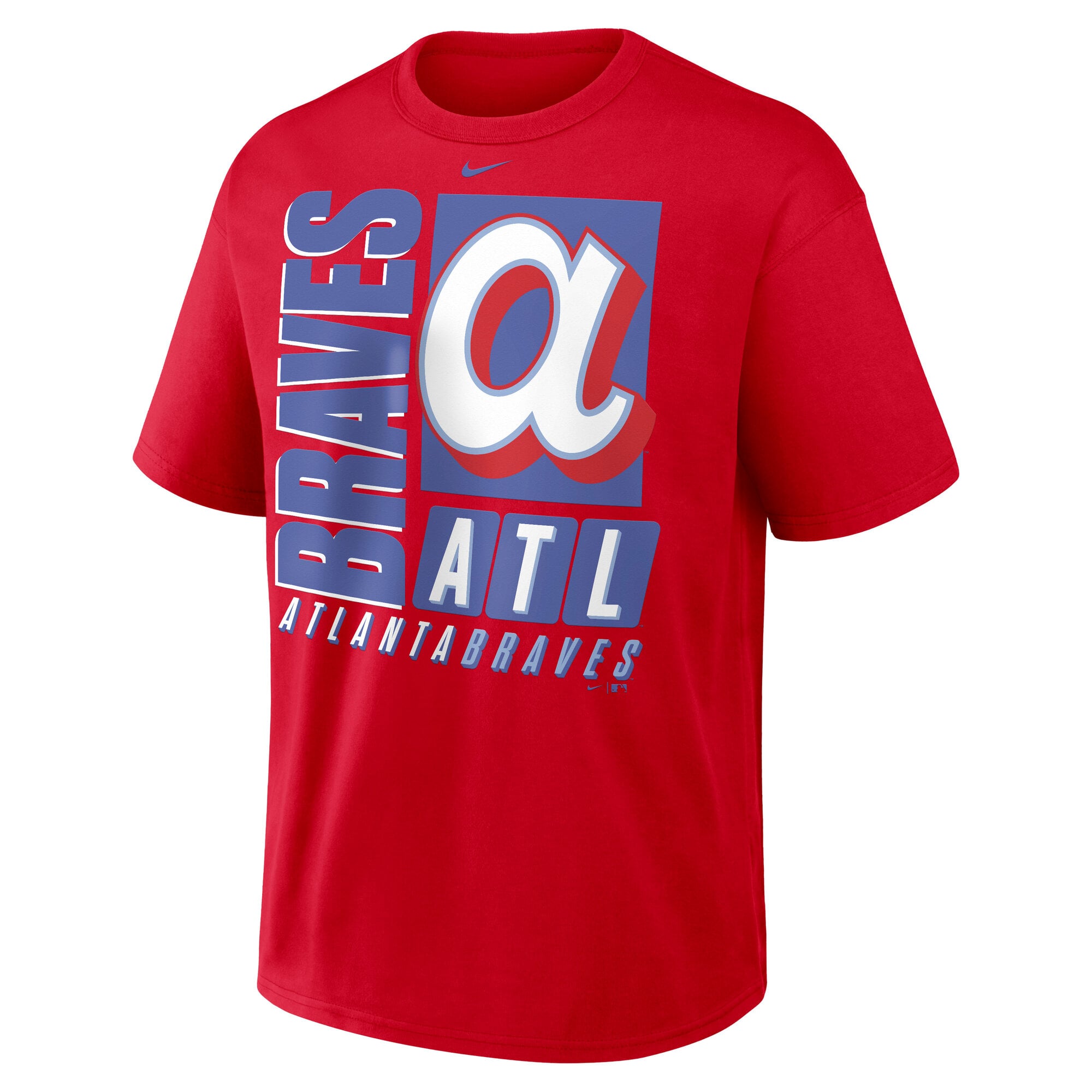 Men's Nike Red Atlanta Braves City Connect Max90 Heavyweight T-Shirt