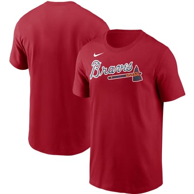 Atlanta Braves Nike Team Wordmark T-Shirt - Red